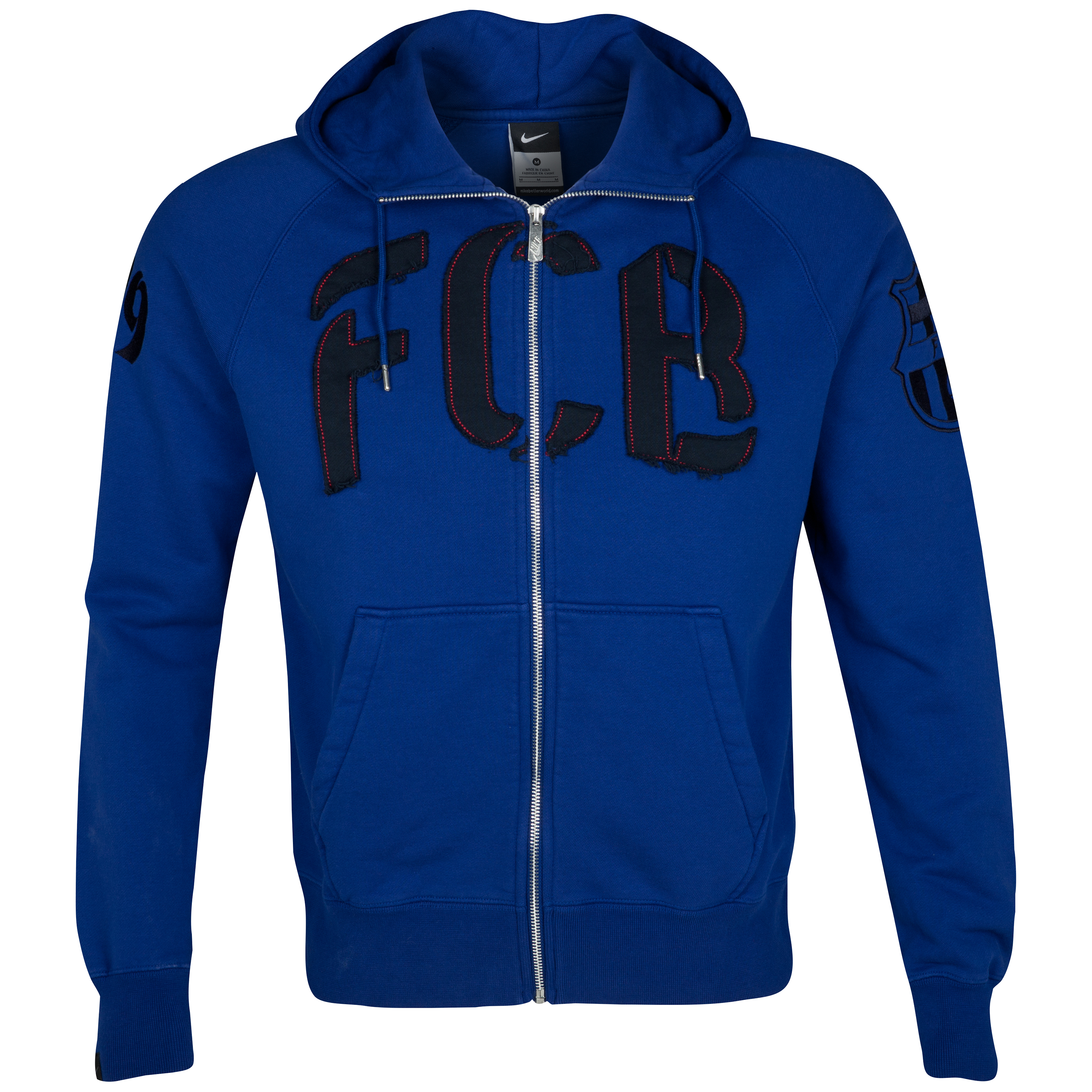 Barcelona Authentic AW77 Full Zip Hoodie - Deep Royal Blue