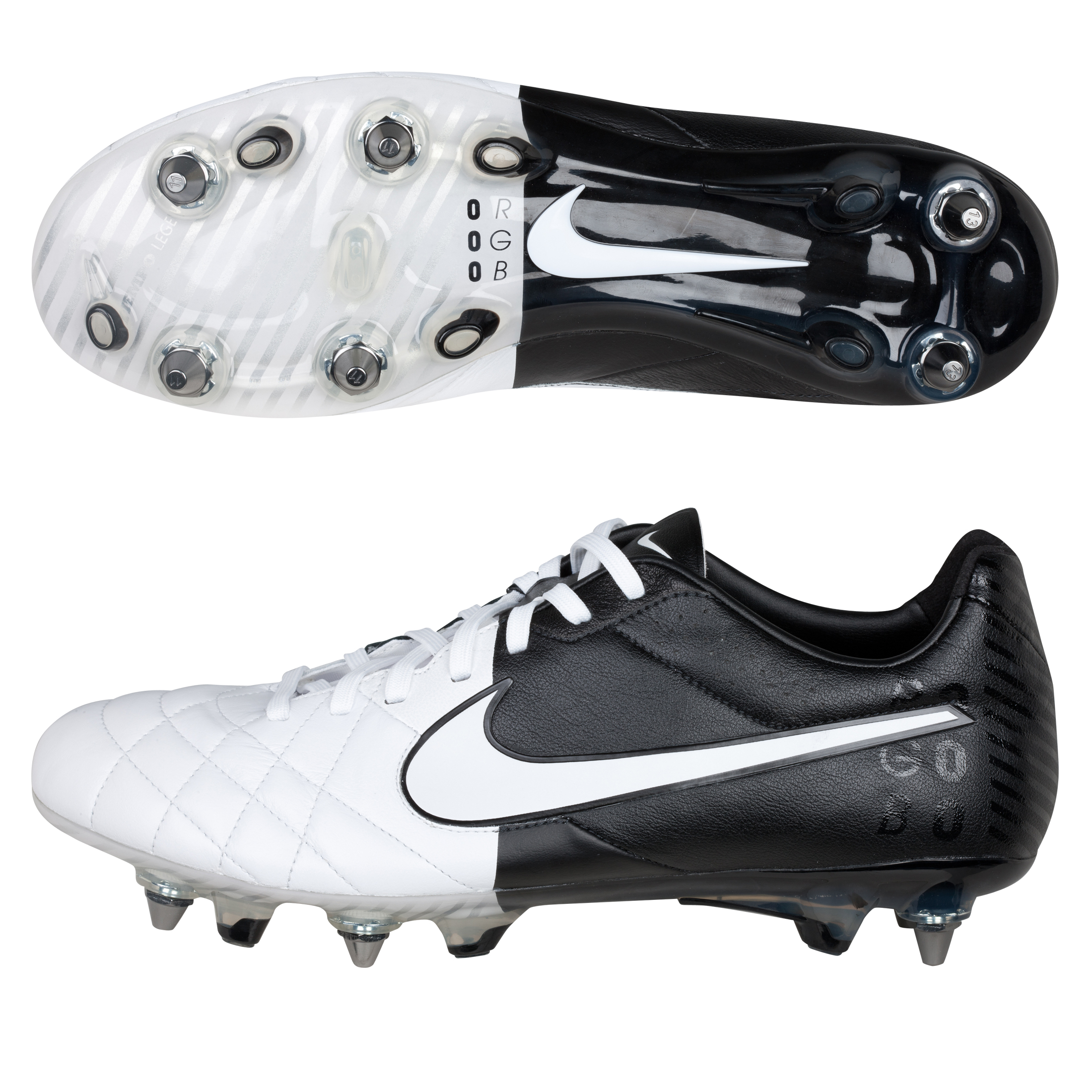 Nike Tiempo Legend IV SG-Pro Football Boots - White/Black