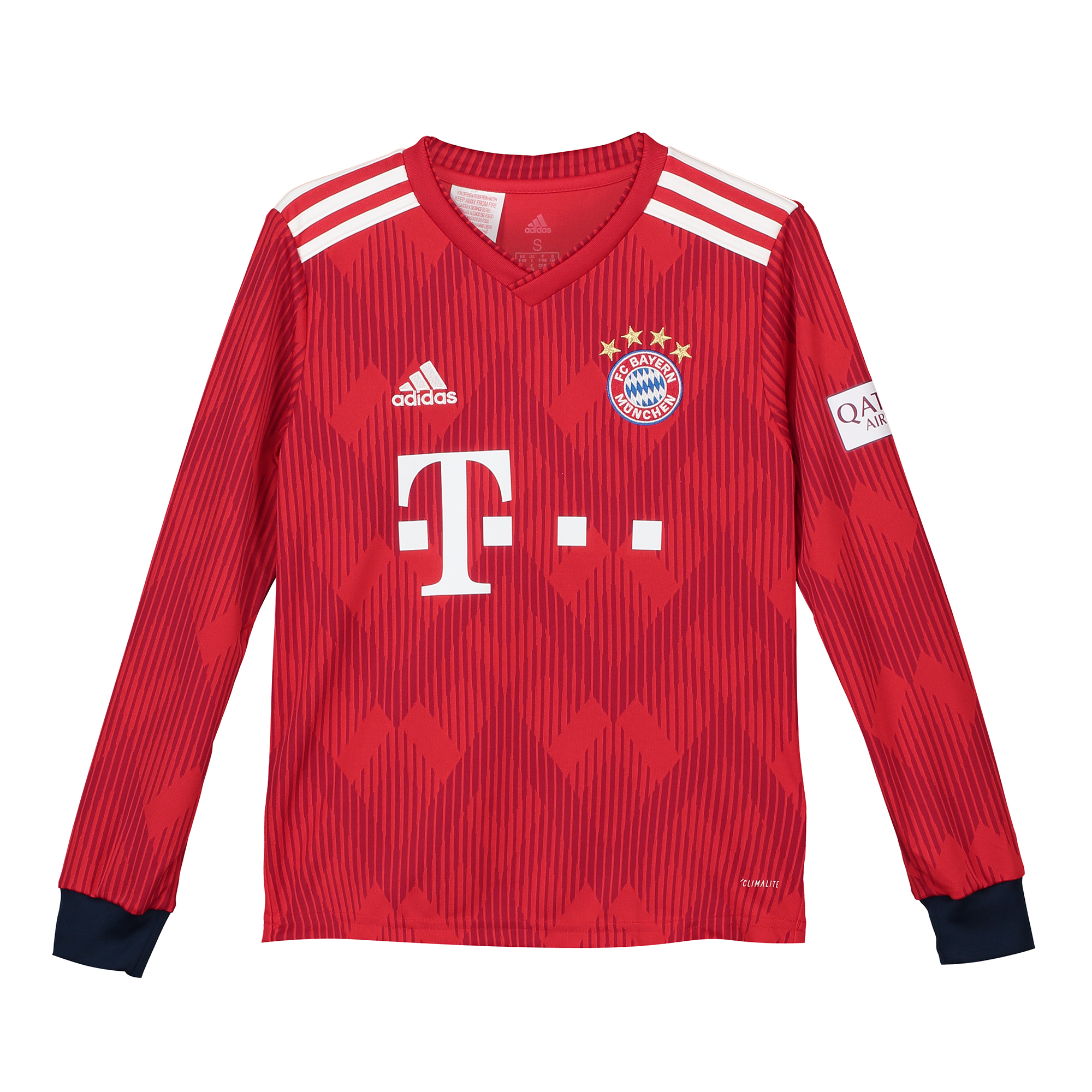 FC Bayern Home Shirt 2018-19 - Kids - Long Sleeve