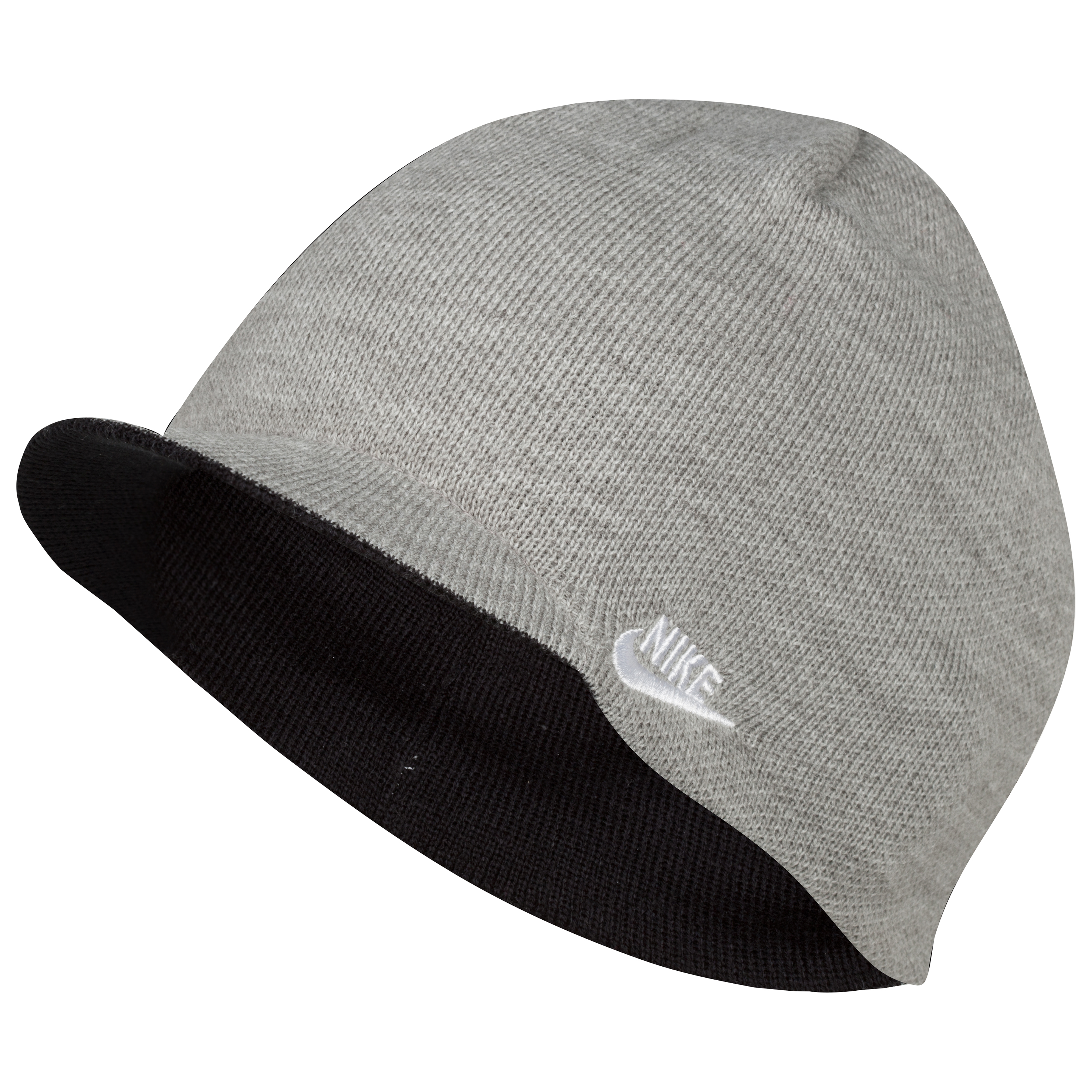Nike Peaked Futura Beanie - Dark Grey Heather/Black/White