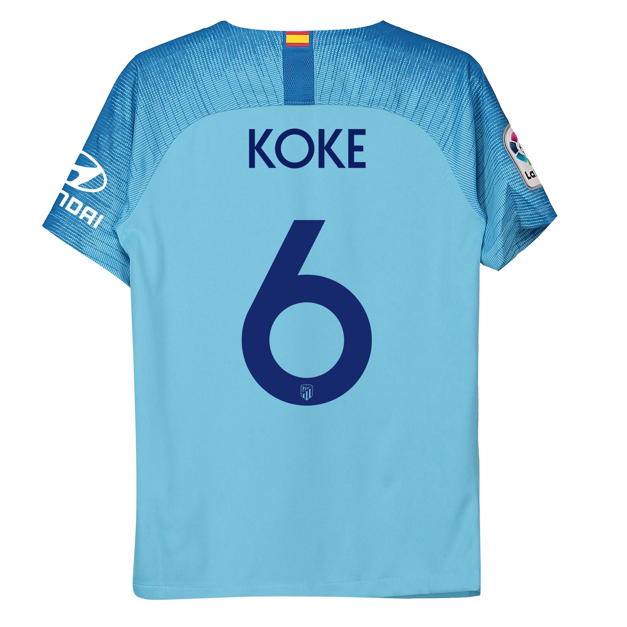 Detalles de la oferta de Camiseta Stadium de la 2ª equipación del Atlético de Madrid 2018-19 - dorsal edición especial Metropolitano - Niño dorsal Koke 6 Camiseta Stadium de la 2ª equipación del Atlético de Madrid 2018-19 - dorsal edición especial Metropolitano - Niño dorsal Koke 6 características