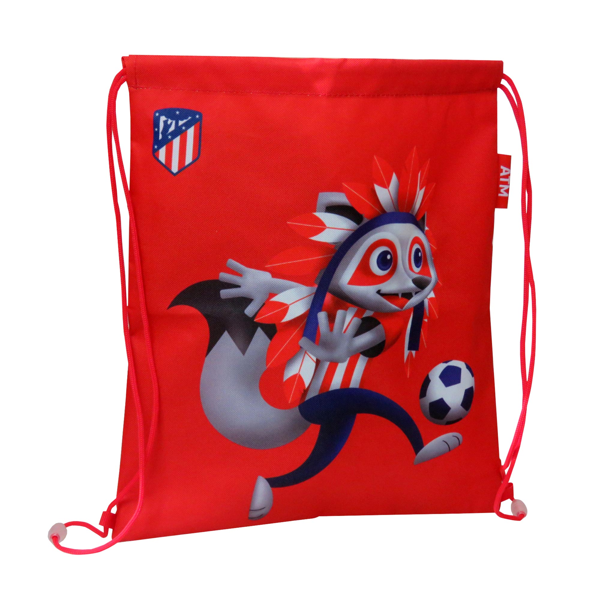 Sac de sport avec mascotte de l'Atlético de Madrid - 35 x 30 cm