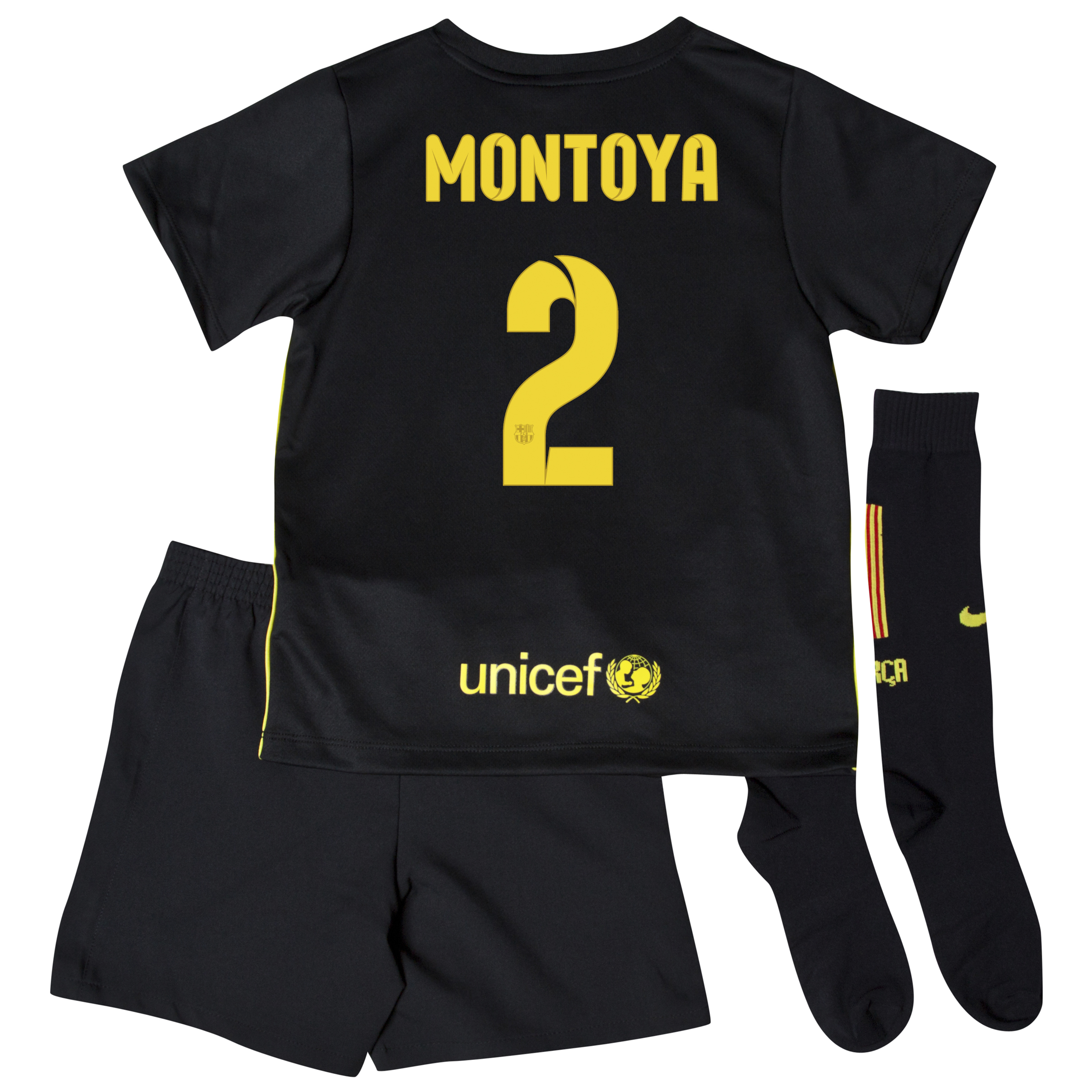 Barcelona Third Kit 2013/14 - Little Boys with Montoya 2 printing