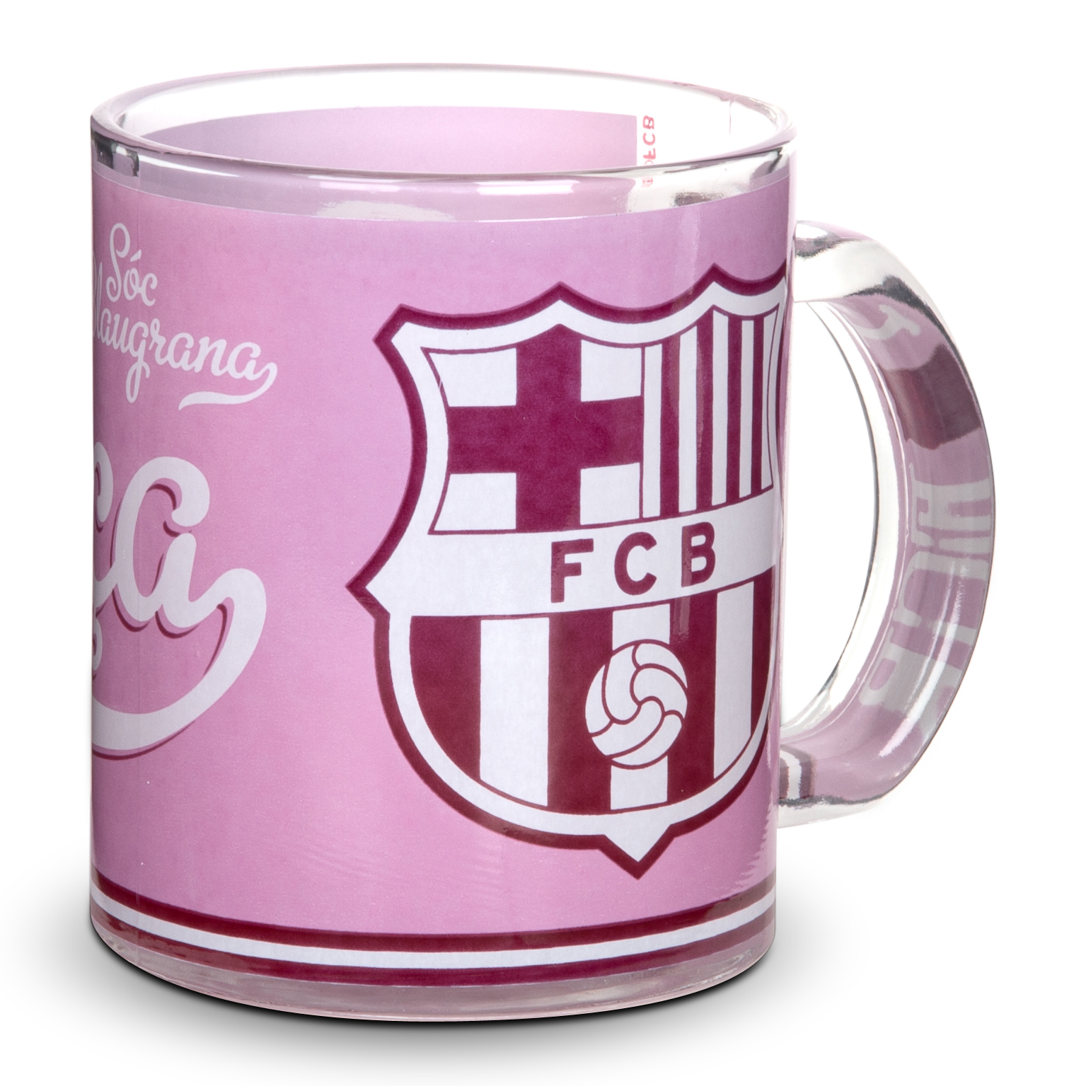 Tassa escut FC Barcelona - rosa