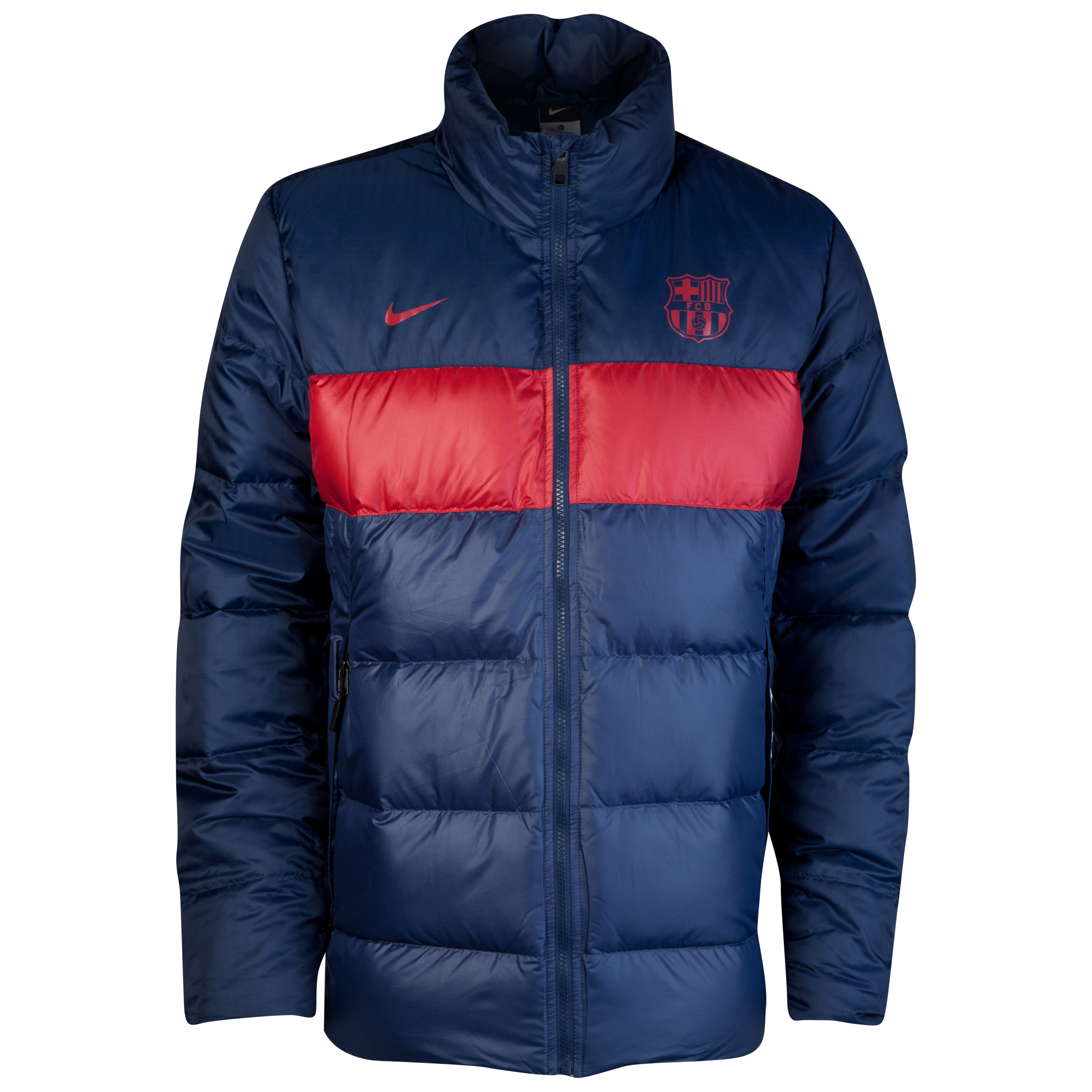 Barcelona Down Jacket - Midnight Navy/Storm Red