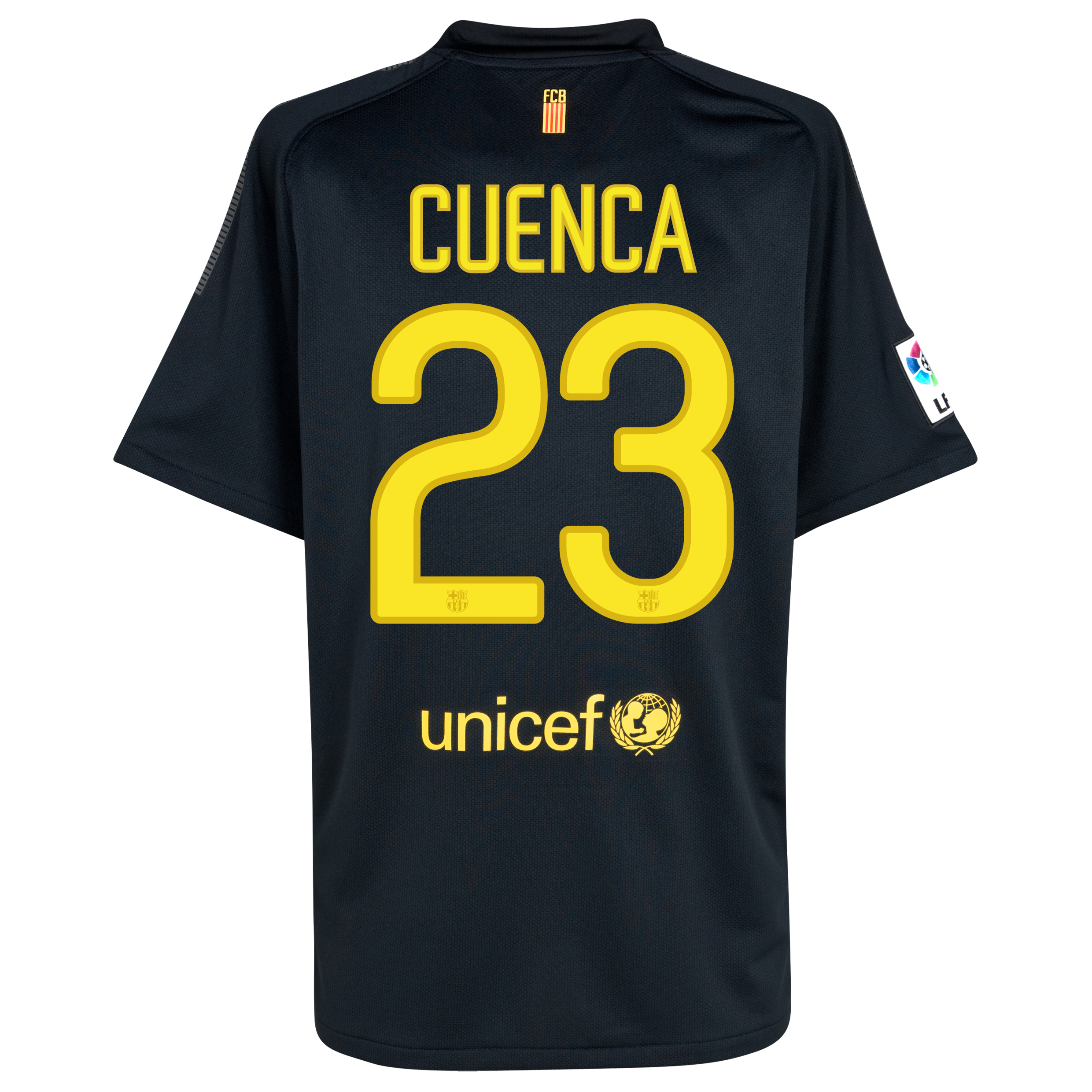 Barcelona Away Shirt 2011/12 with Cuenca 23 printing