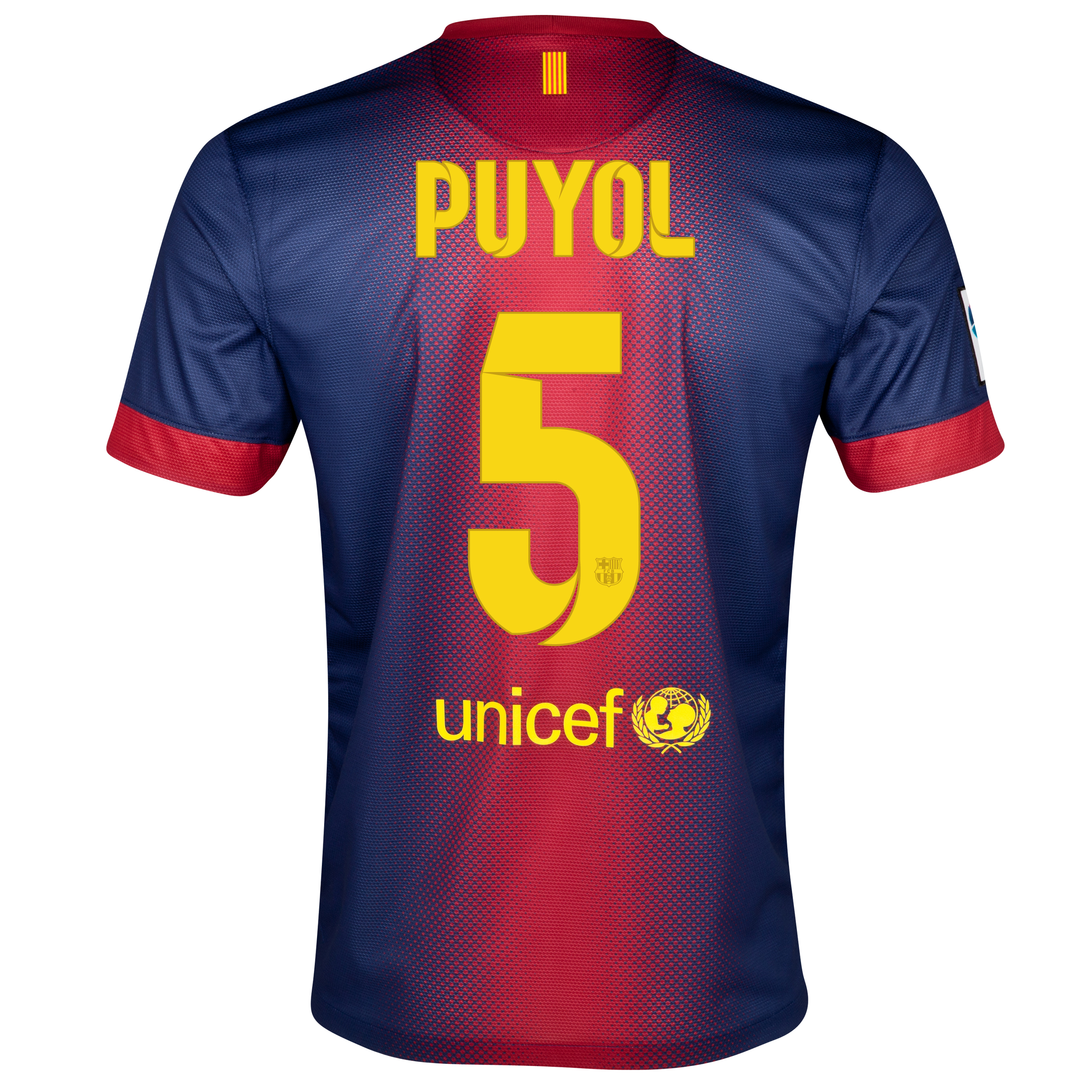 Barcelona Home Shirt 2012/13  - Kids with Puyol 5 printing