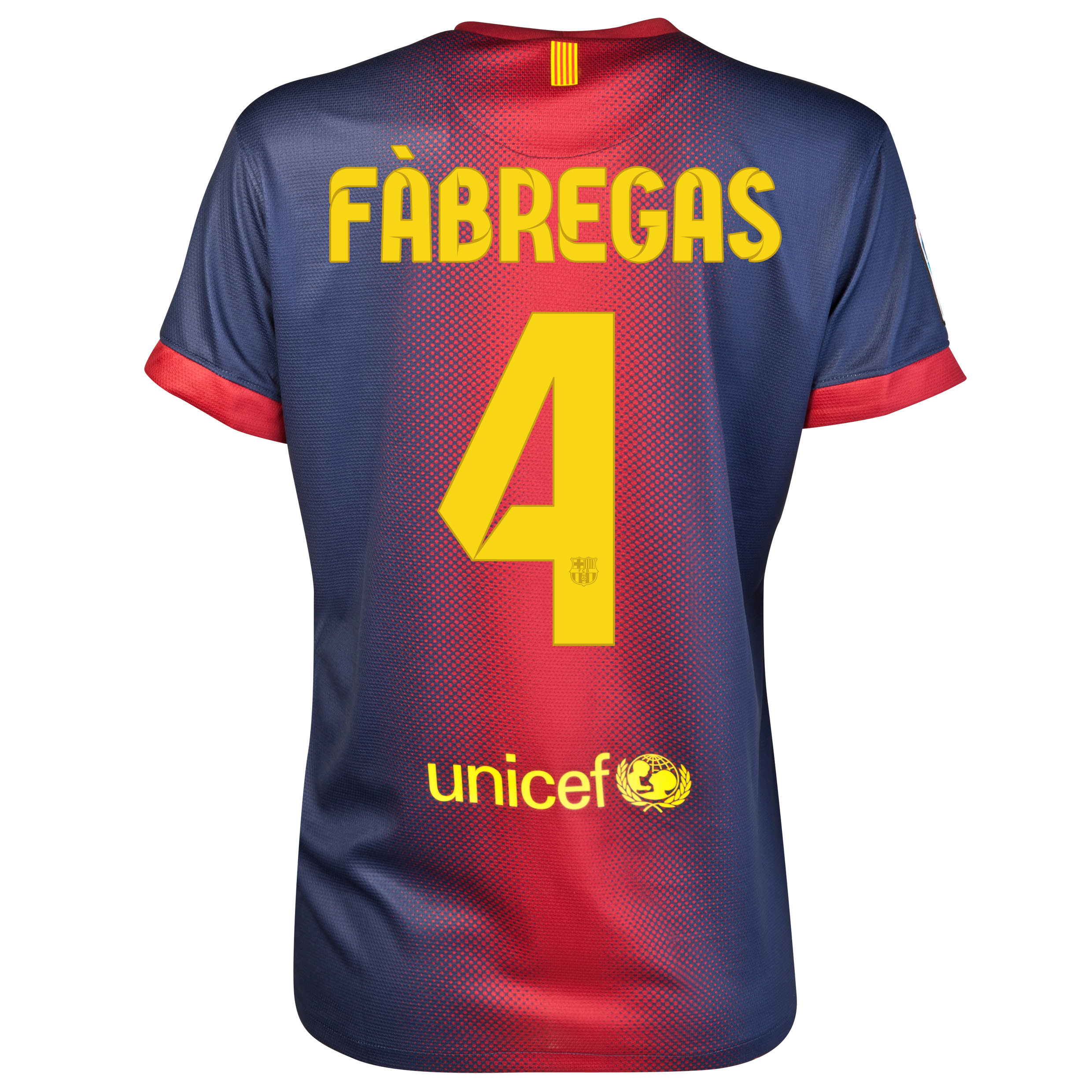 Barcelona Home Shirt 2012/13 - Womens with Fabregas 4 printing