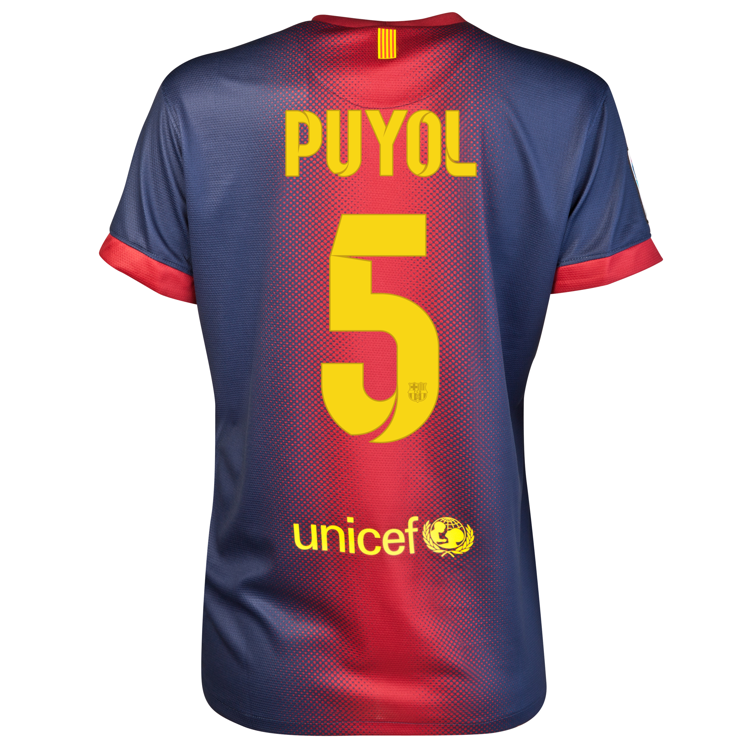 Barcelona Home Shirt 2012/13 - Womens with Puyol 5 printing