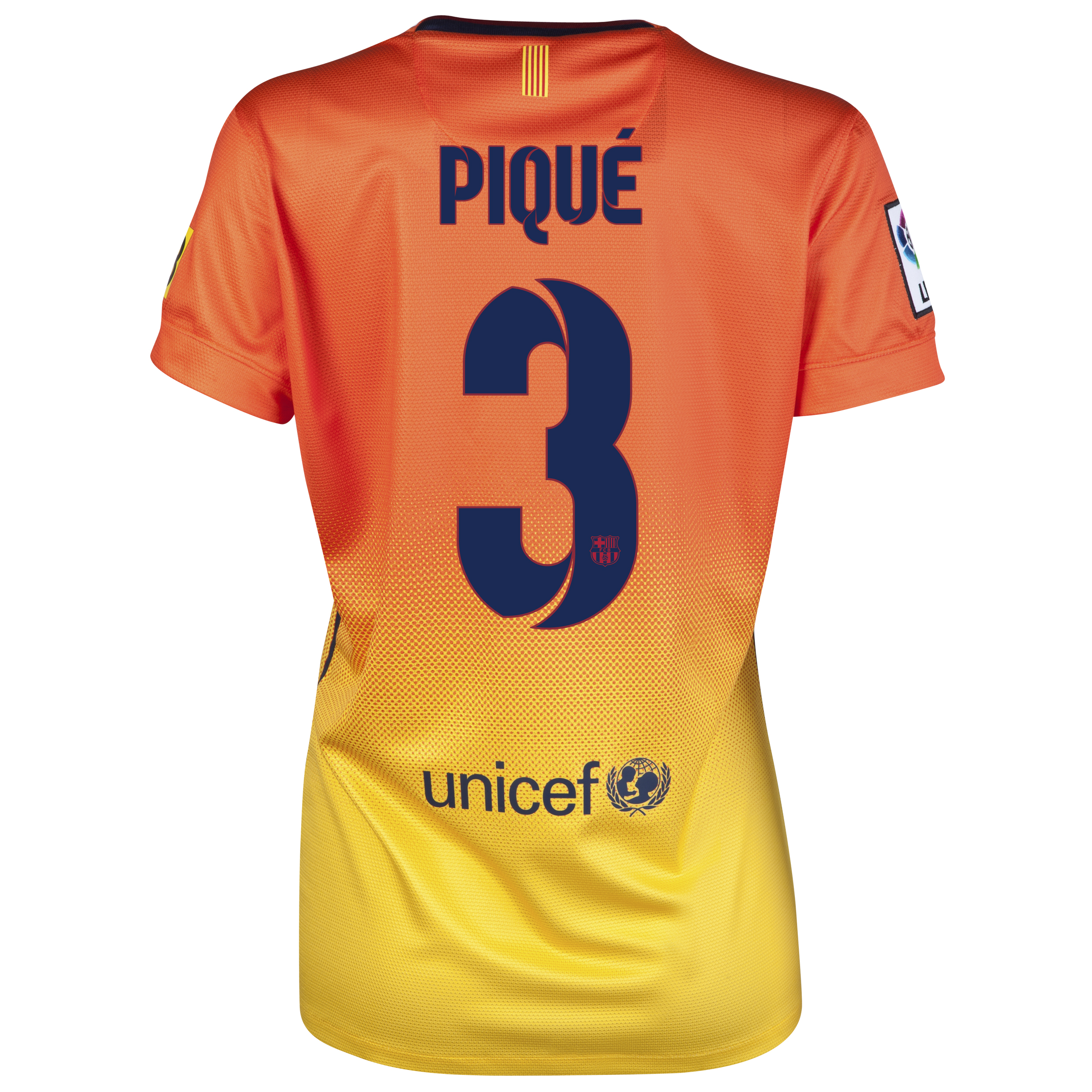 Barcelona Away Shirt 2012/13 -  Womens with Pique 3 printing