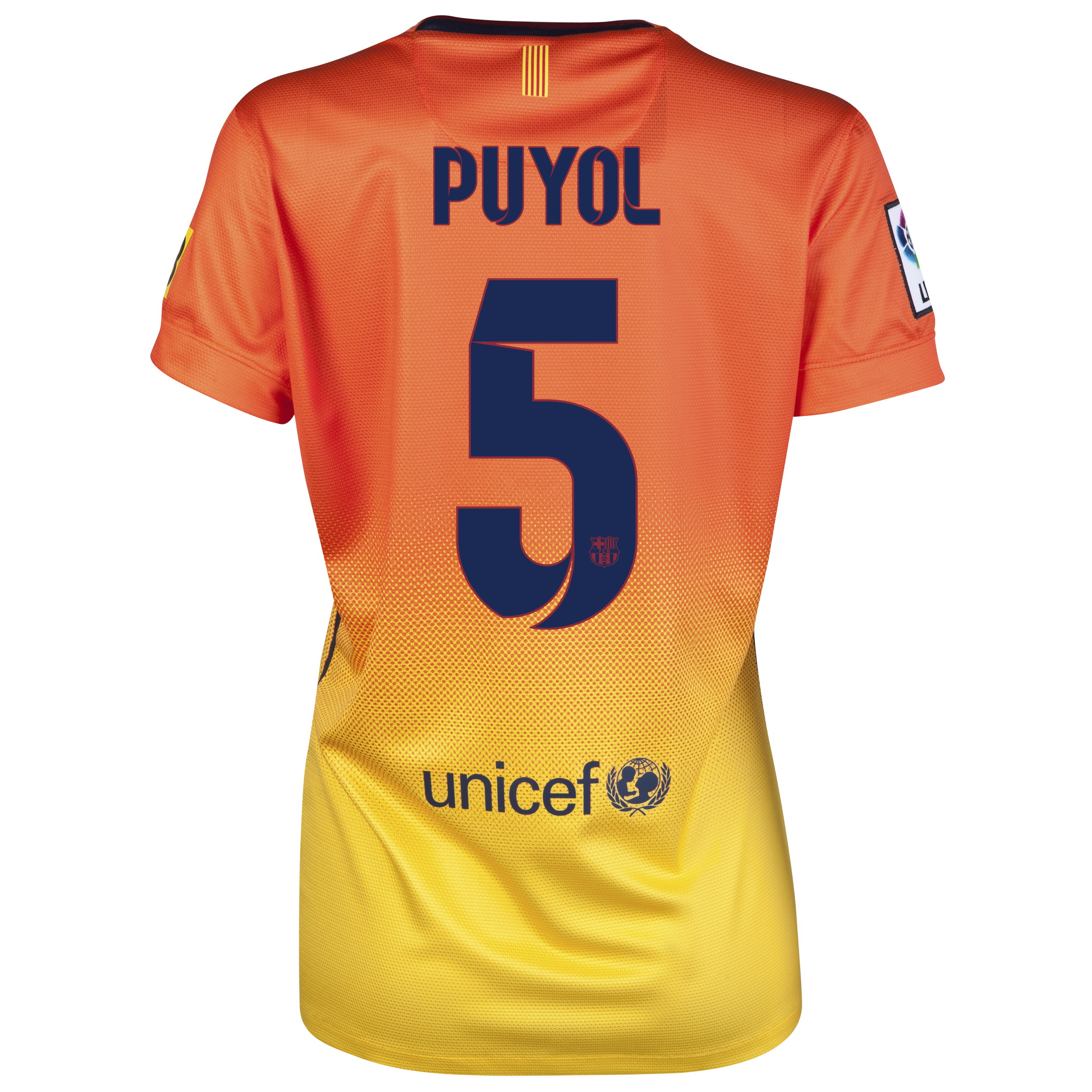 Barcelona Away Shirt 2012/13 -  Womens with Puyol 5 printing