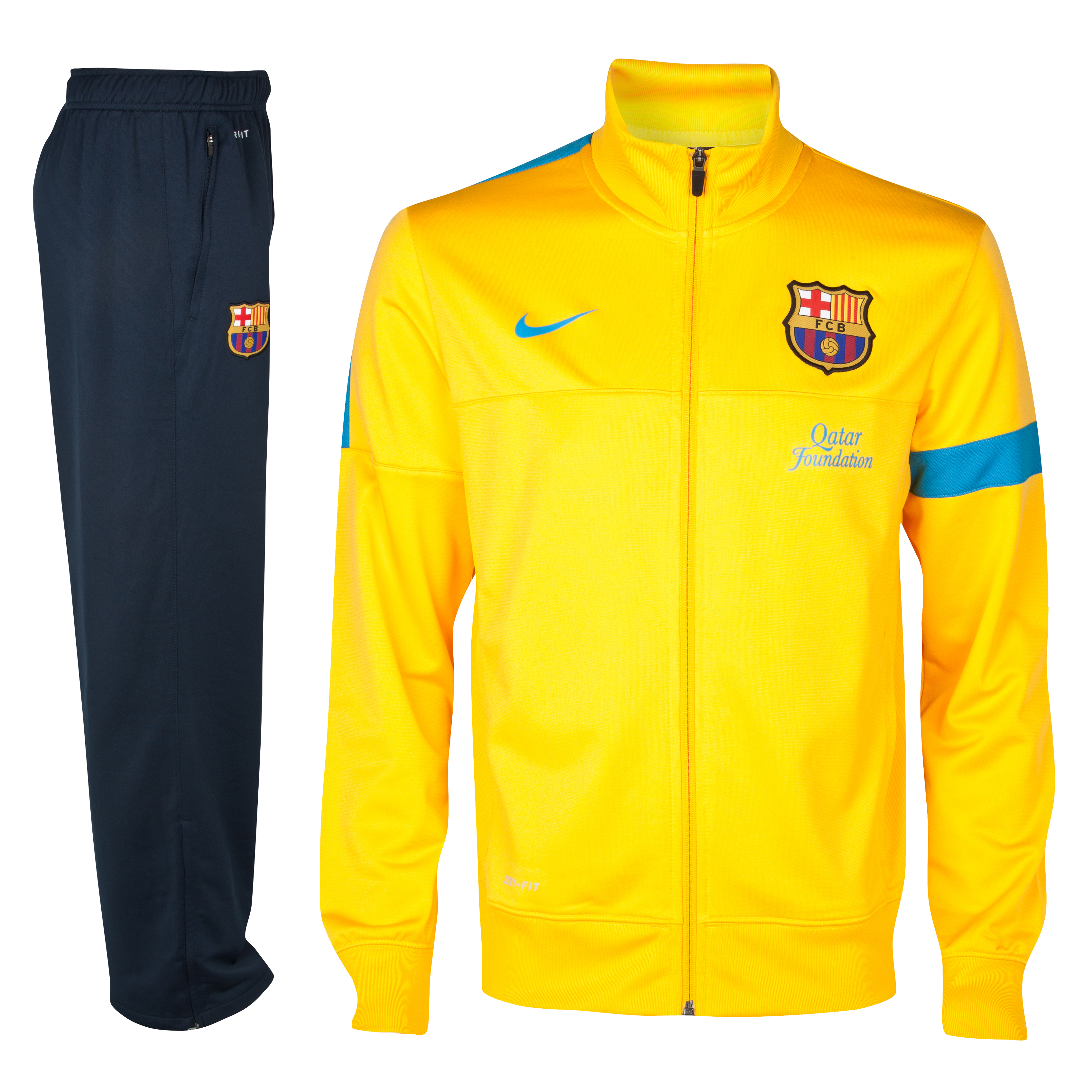 chandal barcelona amarillo