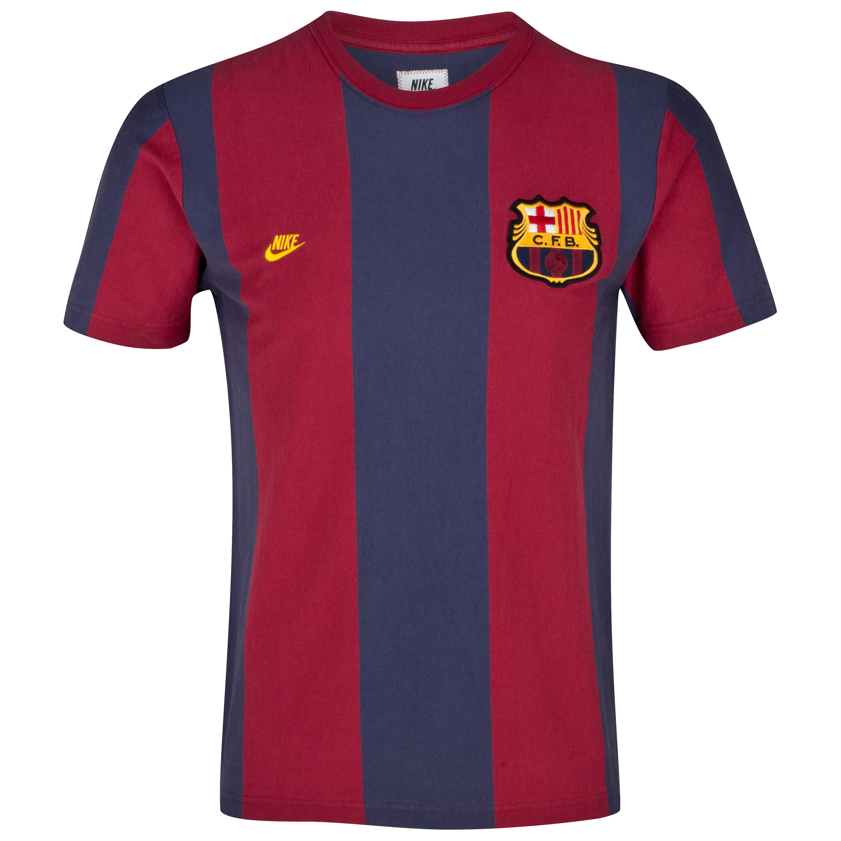 Barcelona Covert Vintage T-Shirt - Team Red /Midnight Navy