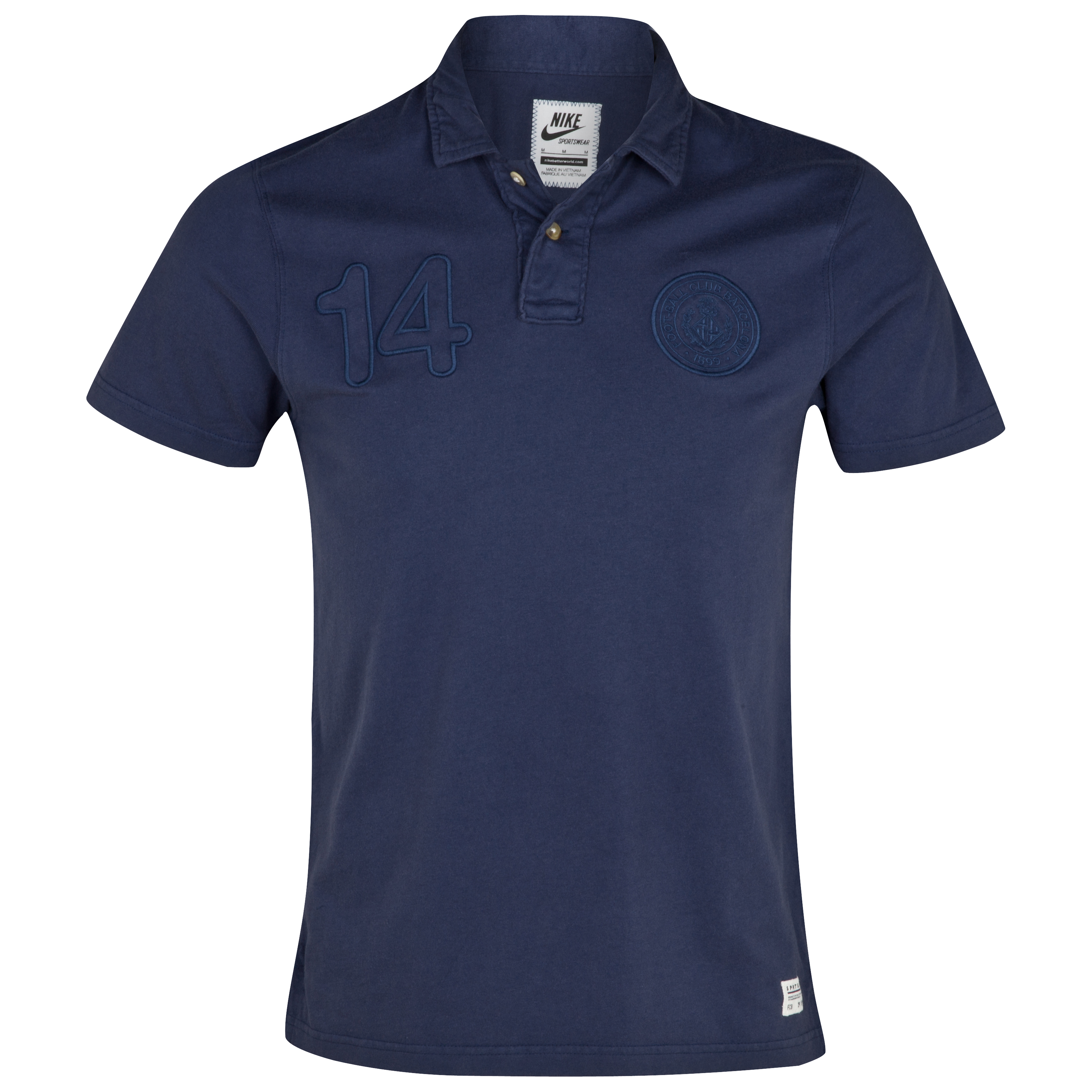 Barcelona Covert Vintage Polo - Midnight Navy