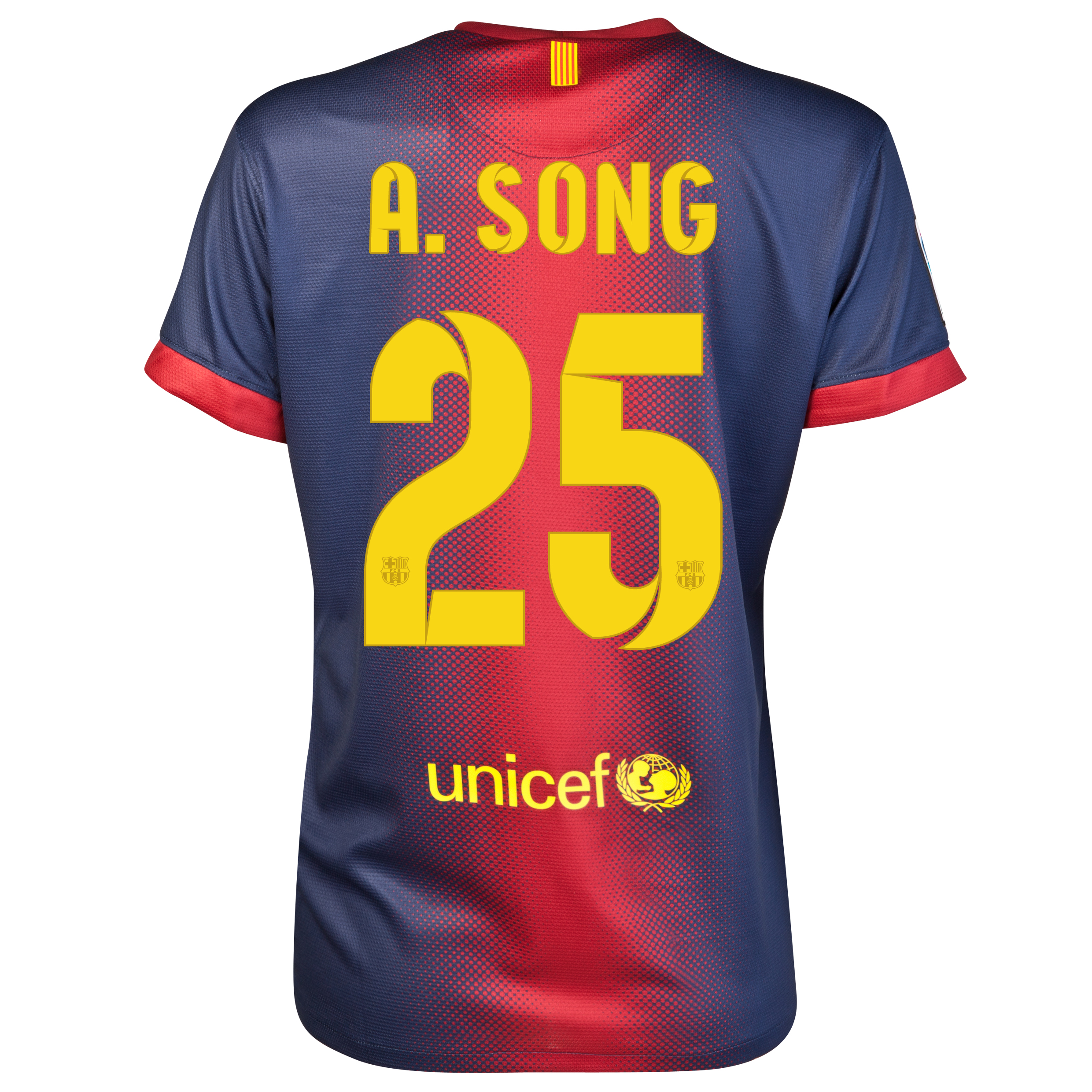 Barcelona Home Shirt 2012/13 - Womens with Song 25 printing