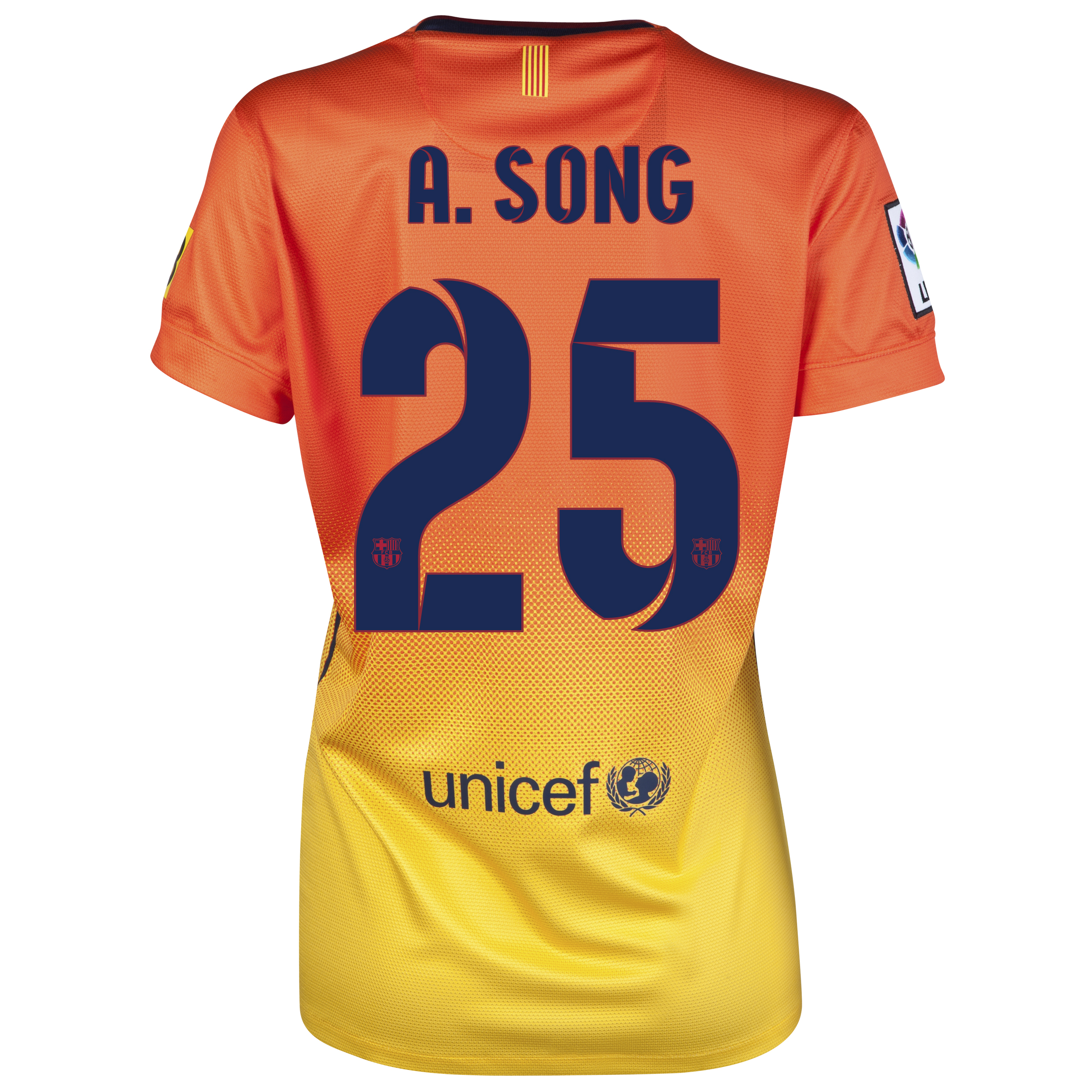 Barcelona Away Shirt 2012/13 -  Womens with A.Song 25 printing