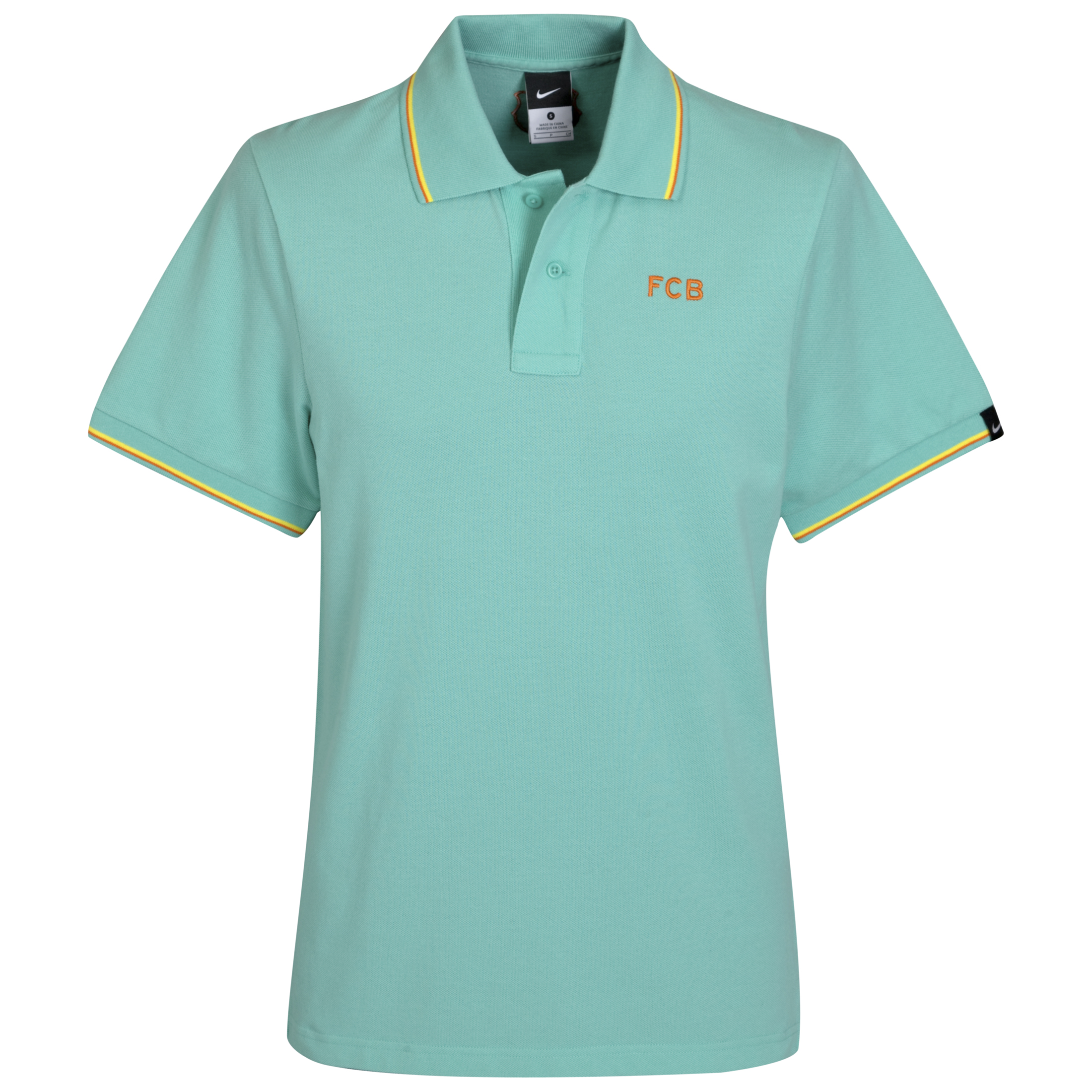 Barcelona Authentic Grand Slam Polo - Mint/Orange Blaze.