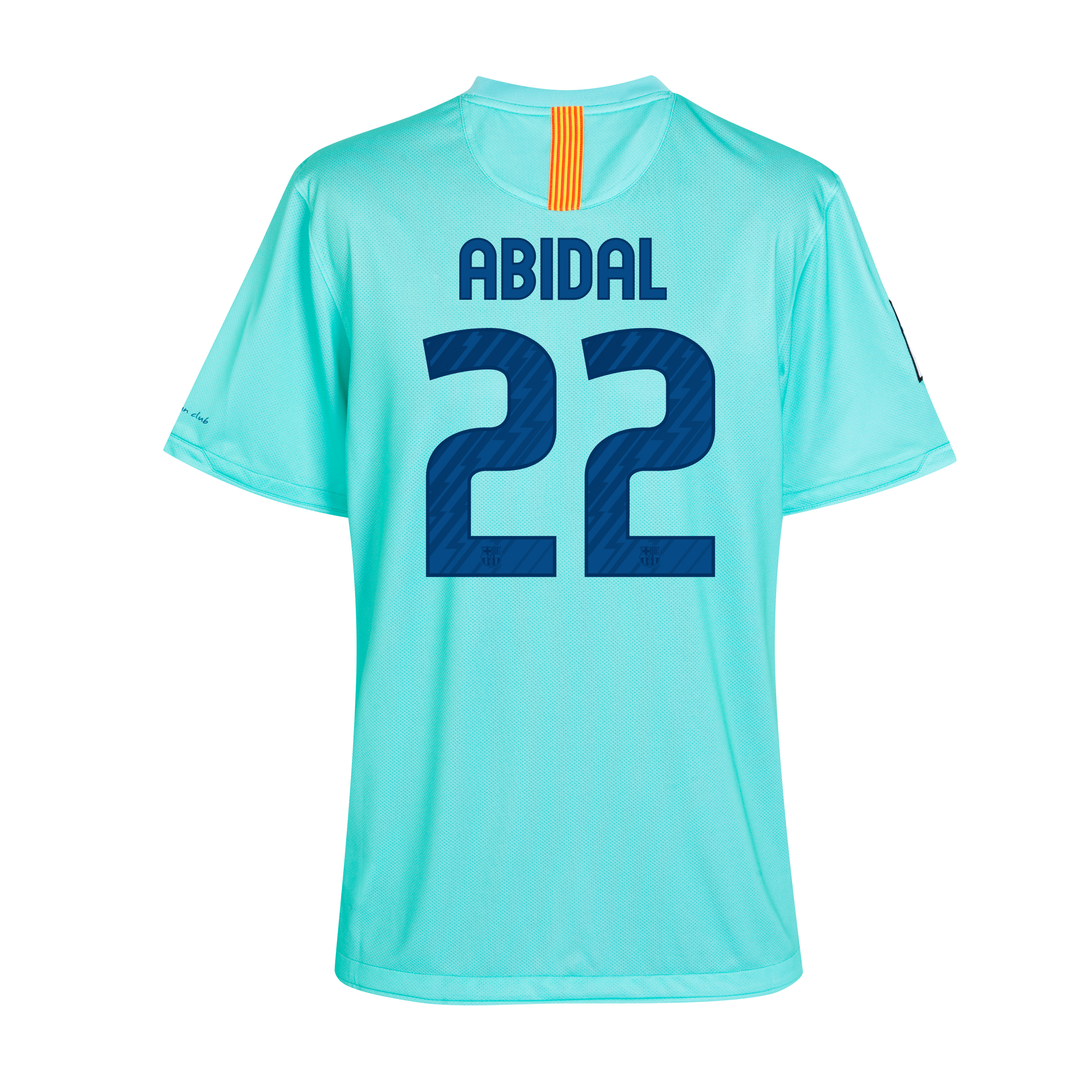 Barcelona Away Shirt 2010~11 with Abidal 22 printing