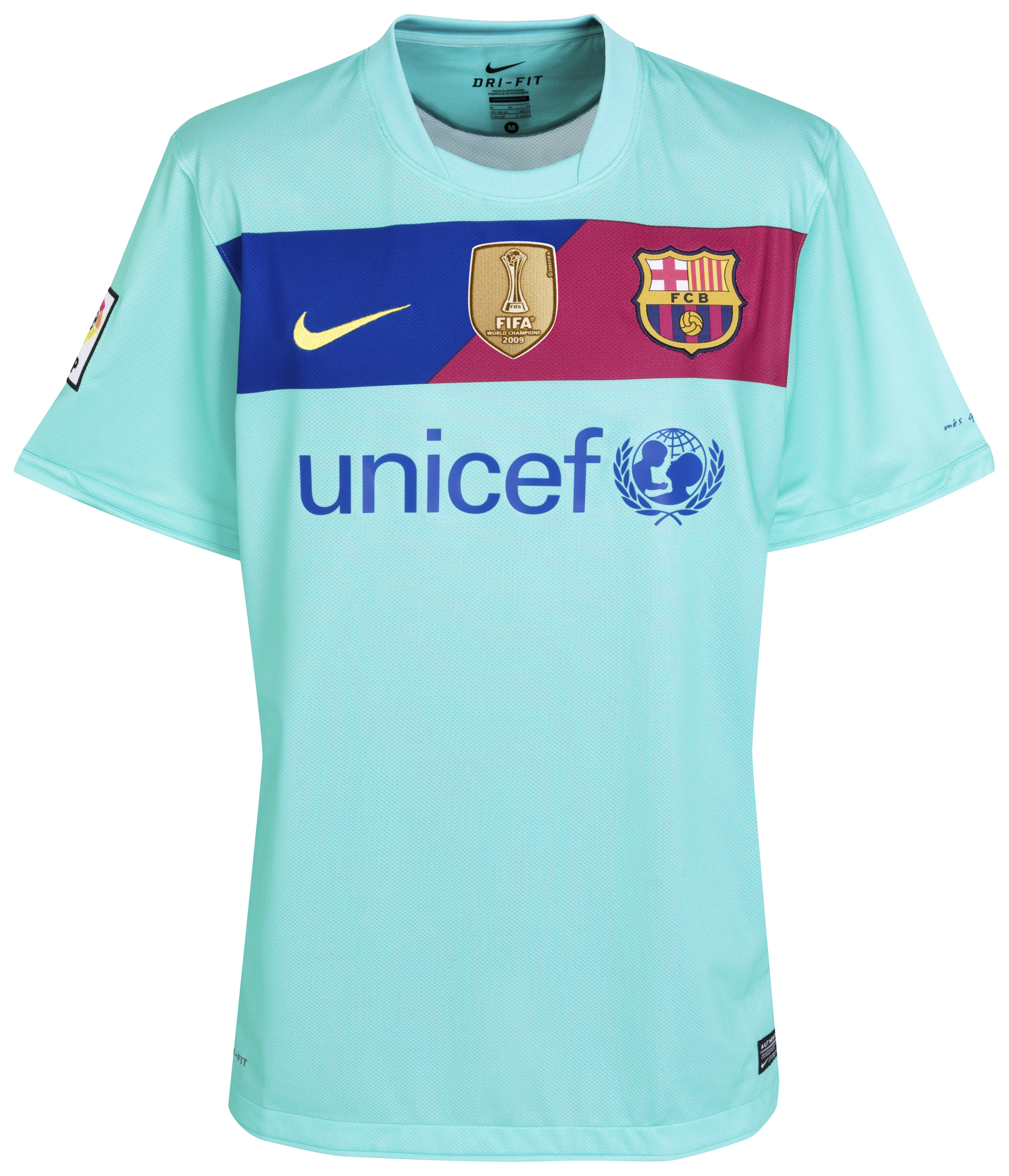Buy Barcelona Away Kit 10/11 including World Club Champions Badge