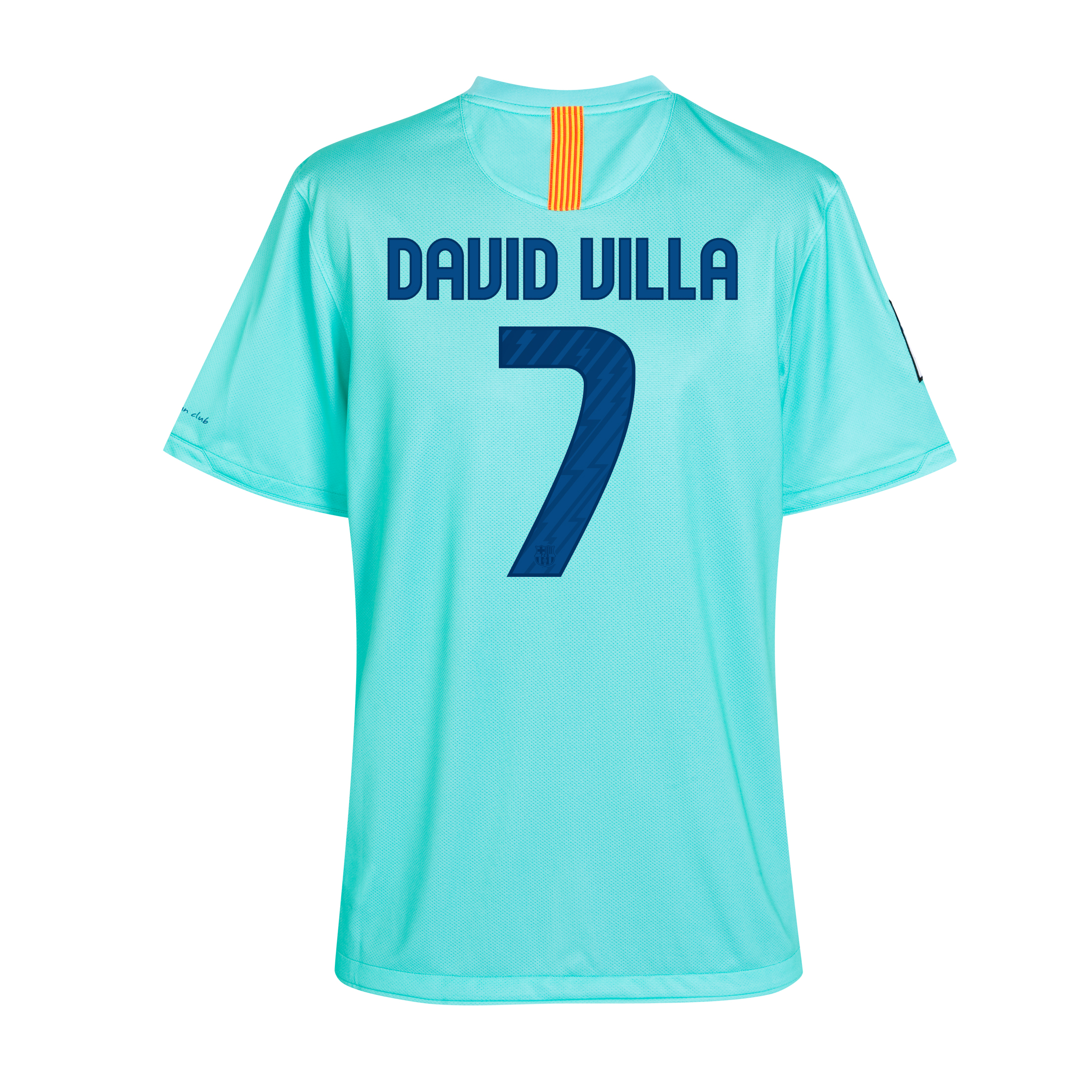 Barcelona Away Shirt 2010/11 with David Villa 7 printing