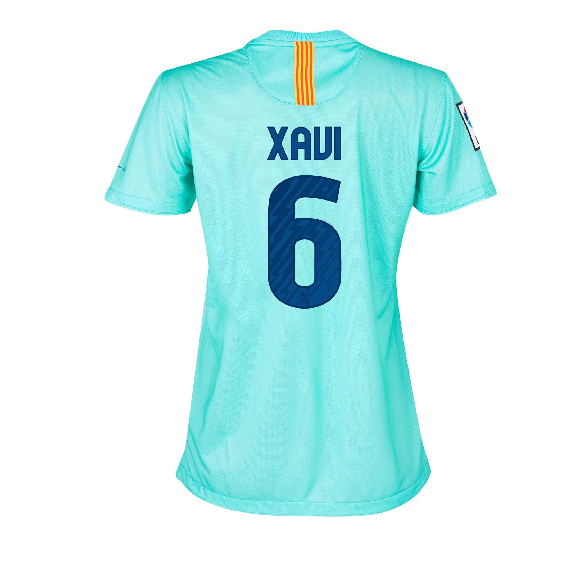 Barcelona Away Shirt 2010~11 with Xavi 6 printing Womens