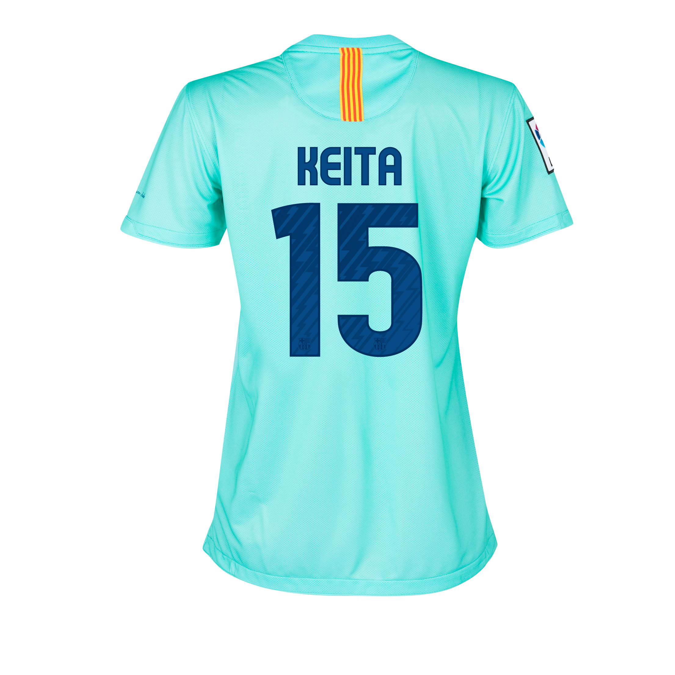 Barcelona Away Shirt 2010/11 with Keita 15 printing - Womens.