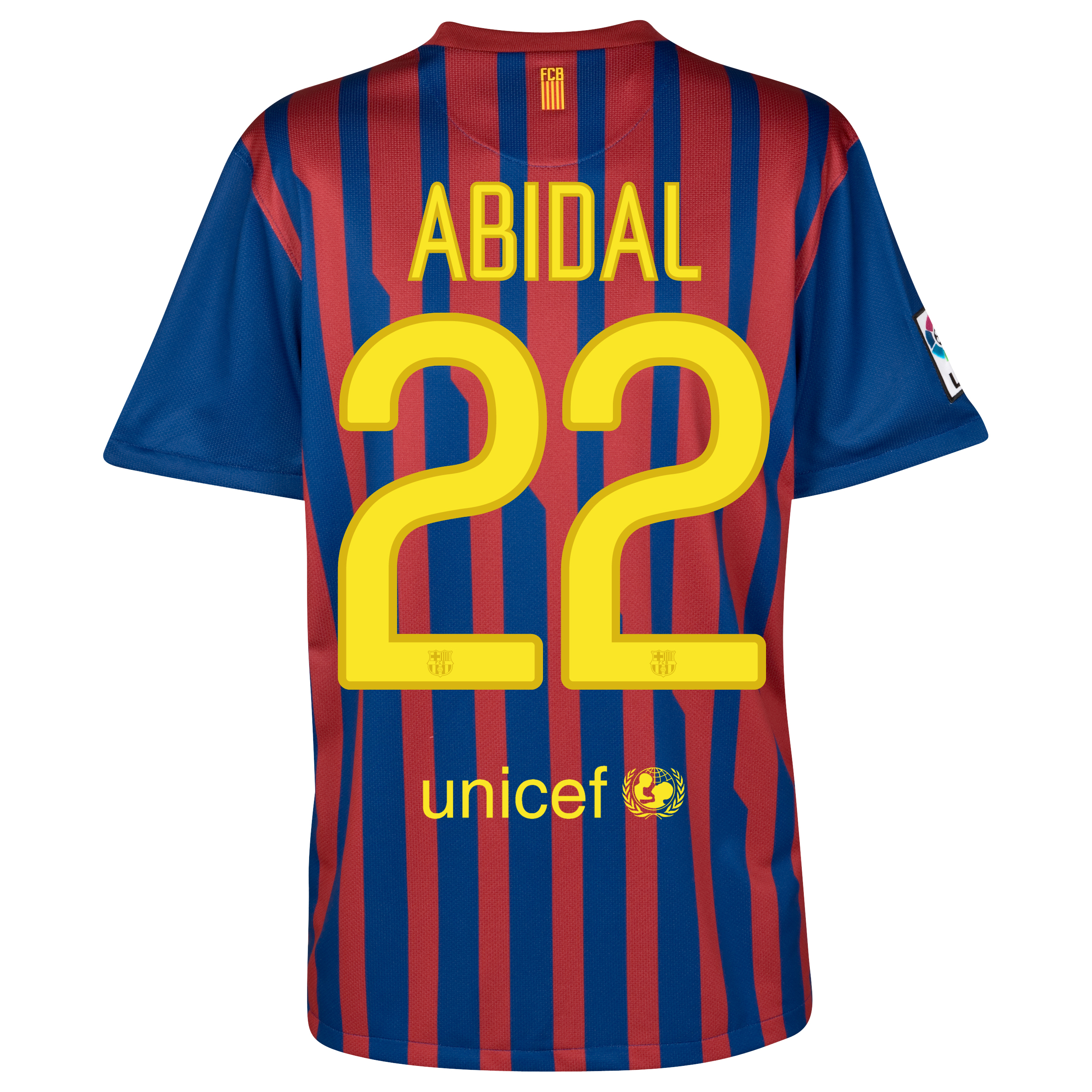 <br>Barcelona Home Shirt 2011/12 with Abidal 22 printing