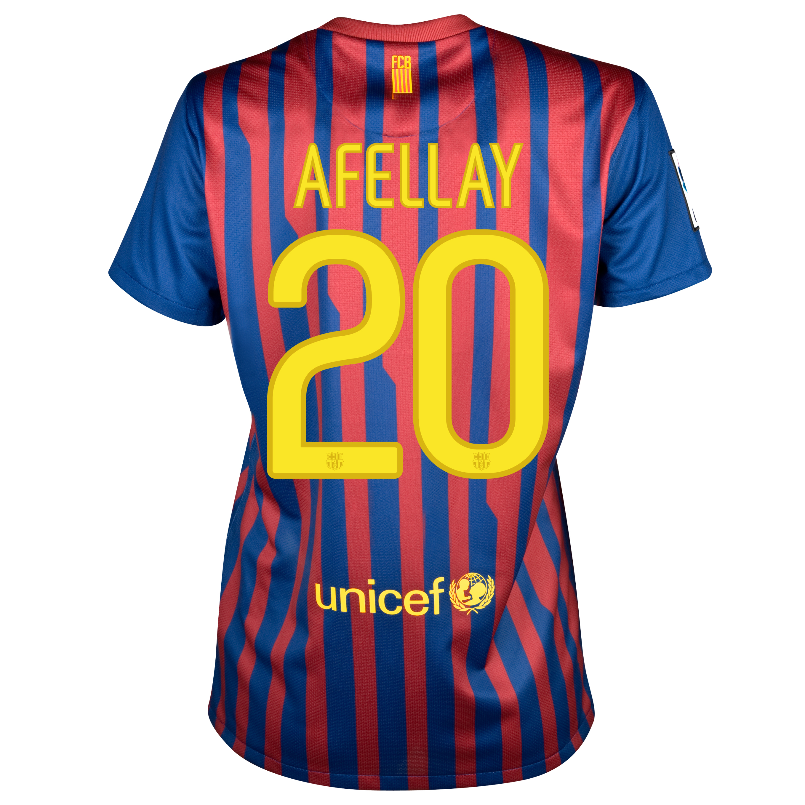 Barcelona Home Shirt 2011/12 - Womens with Afellay 20 printing.