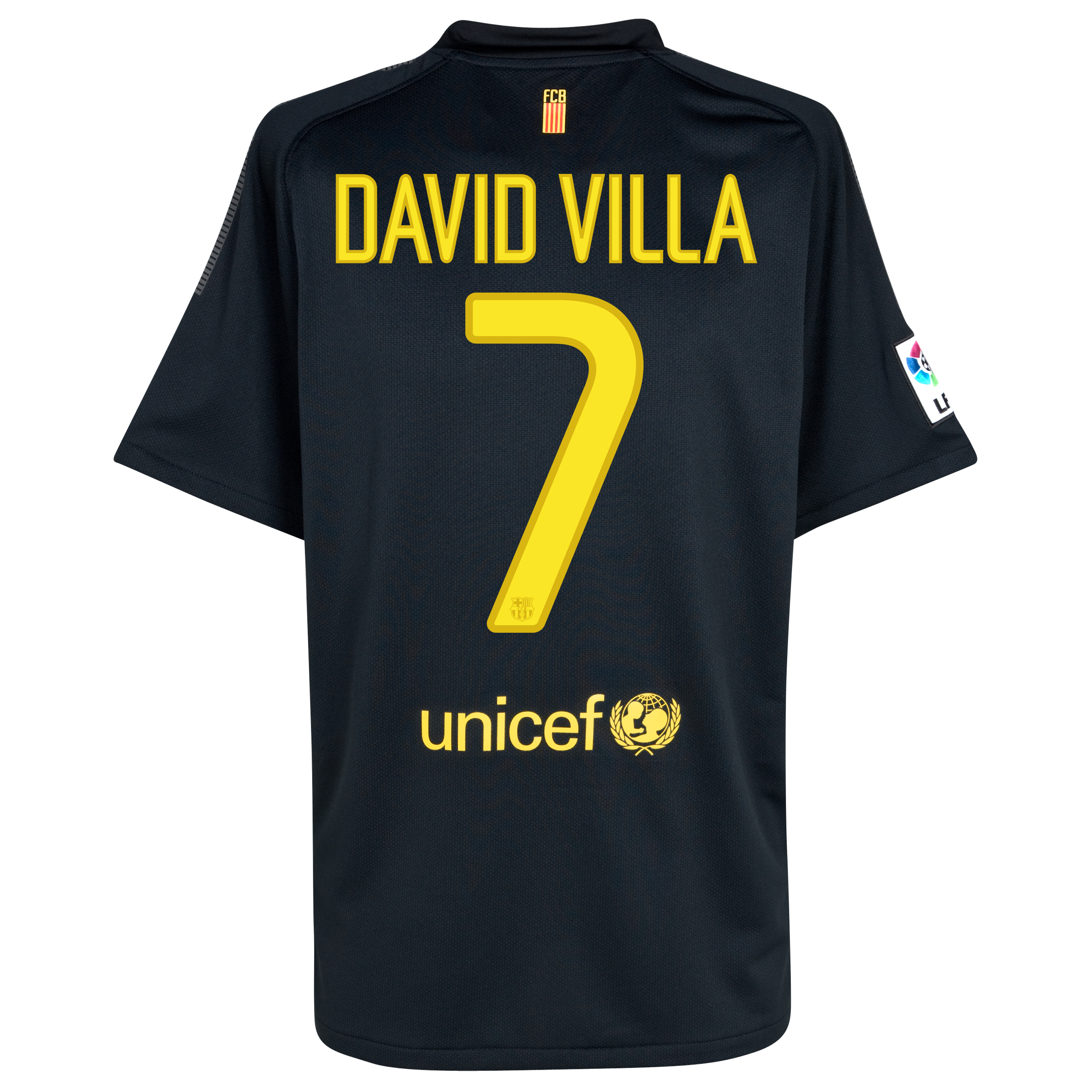 Barcelona Away Shirt 2011/12 with David Villa 7 printing
