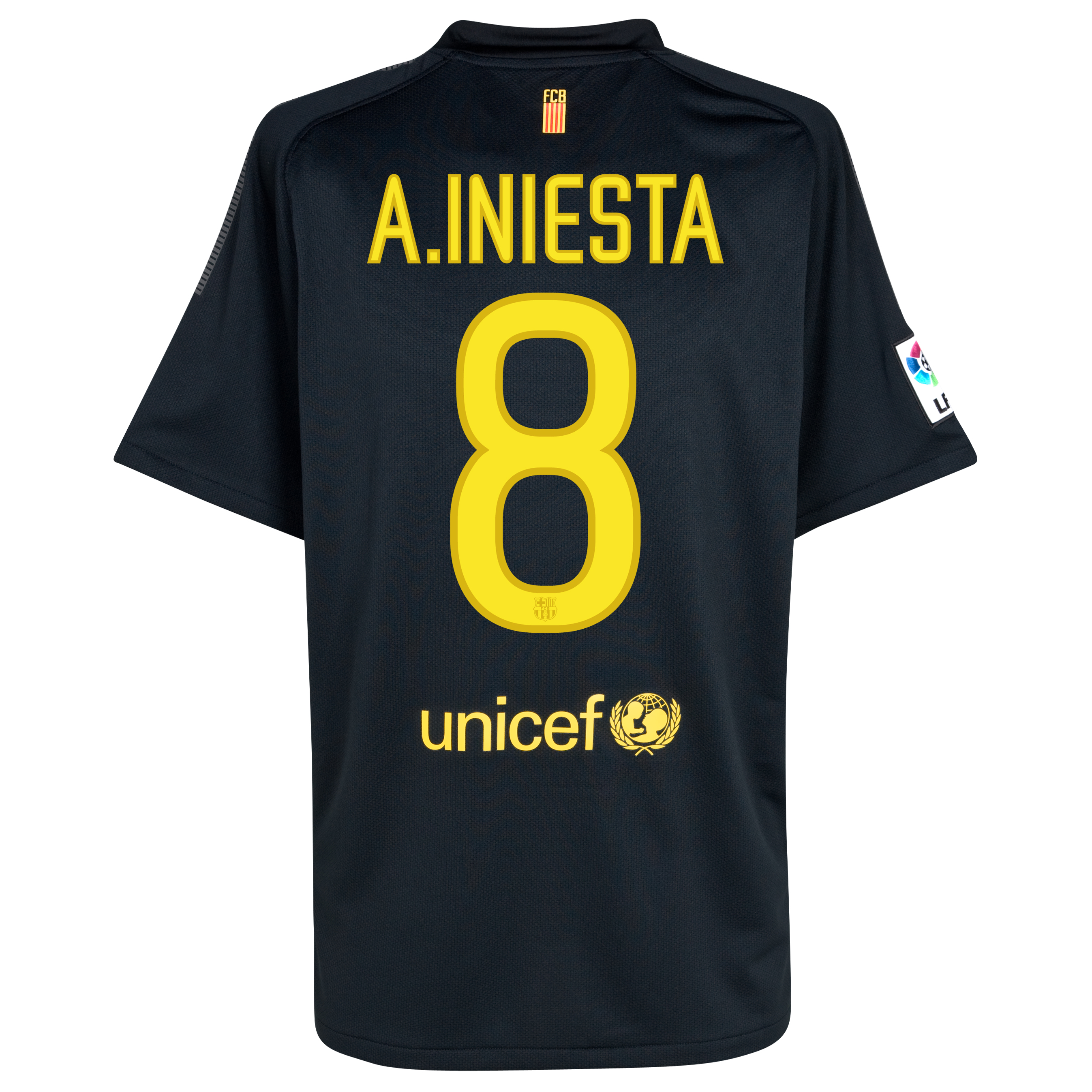 Barcelona Away Shirt 2011-12 - Kids with A. Iniesta  8 printing
