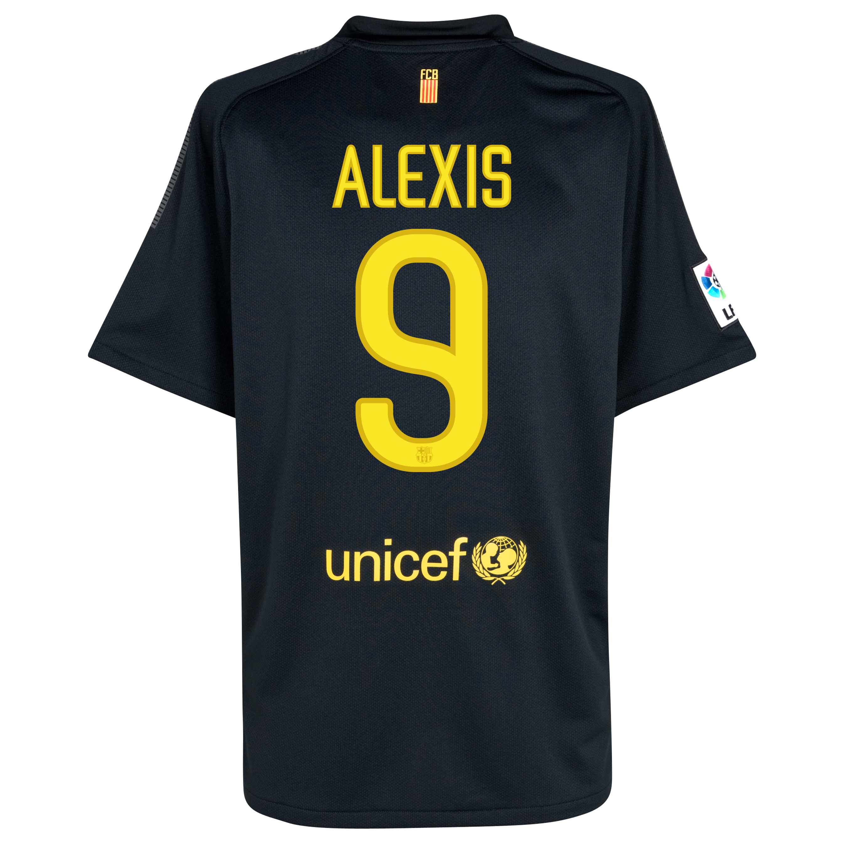 Barcelona Away Shirt 2011/12 with Alexis 9 printing.