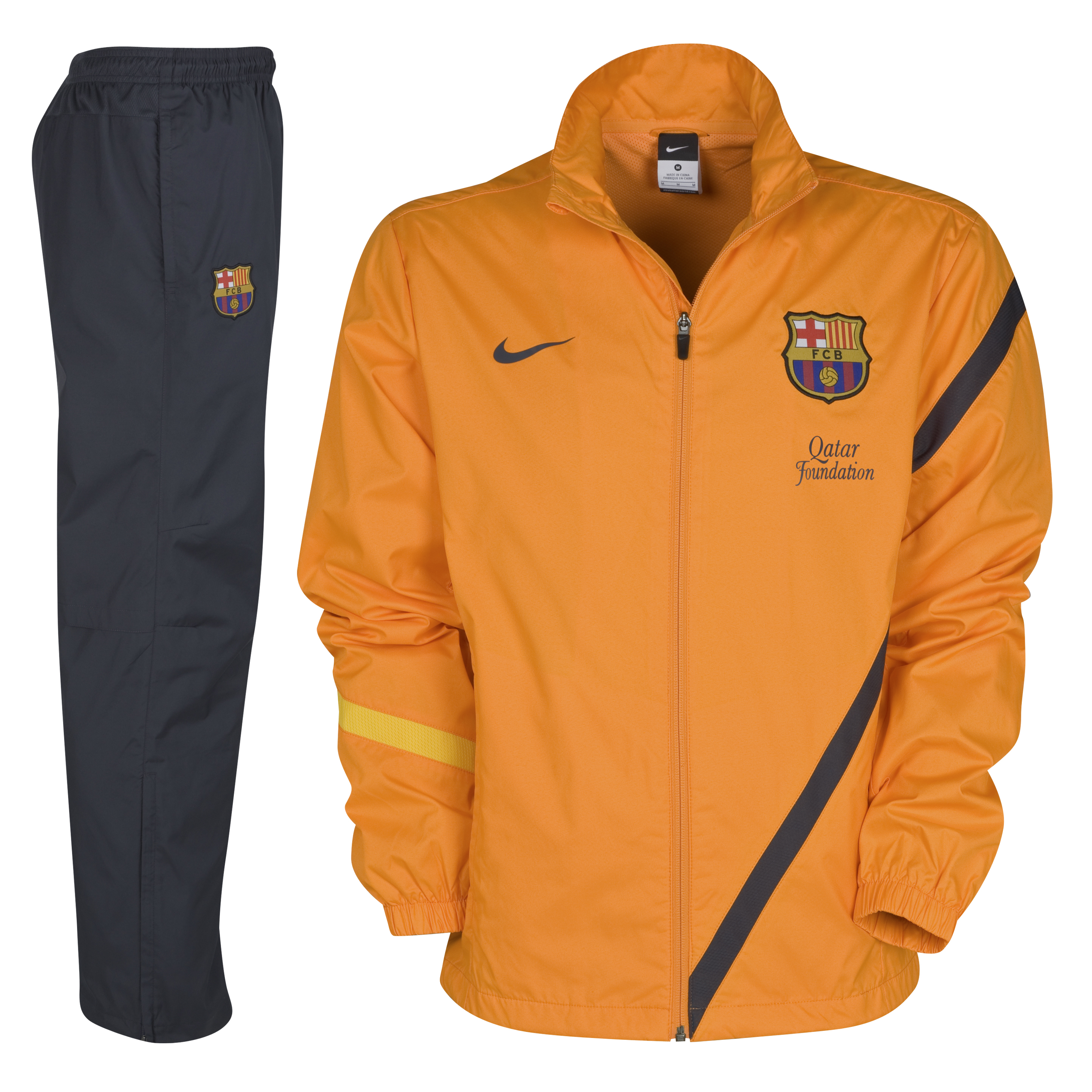 <br>Barcelona Sideline WP Tracksuit Vivid Orange/City Grey/City Grey Youths