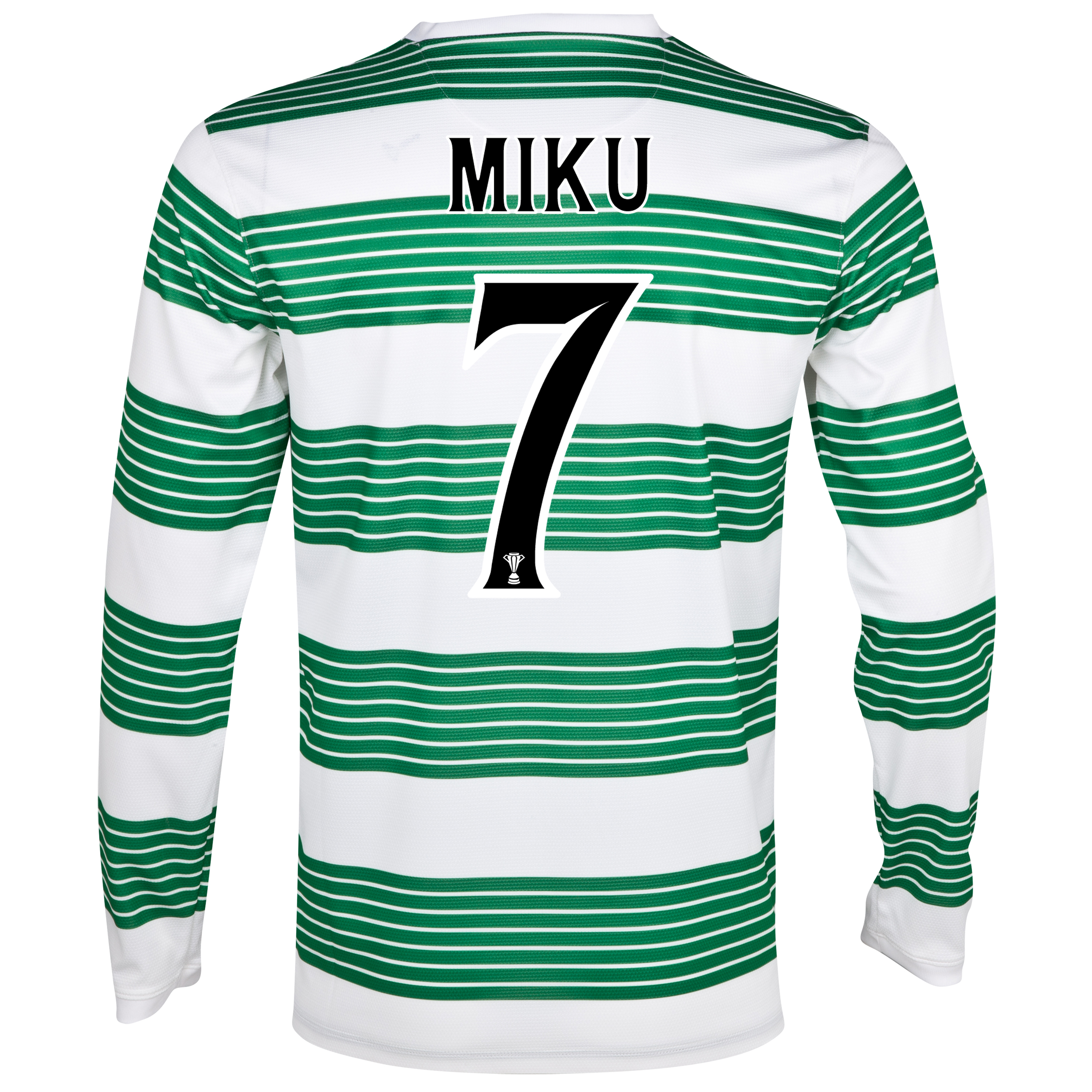 Celtic Home Shirt 2013/14 - L/S- Unsponsored with Miku 7 printing