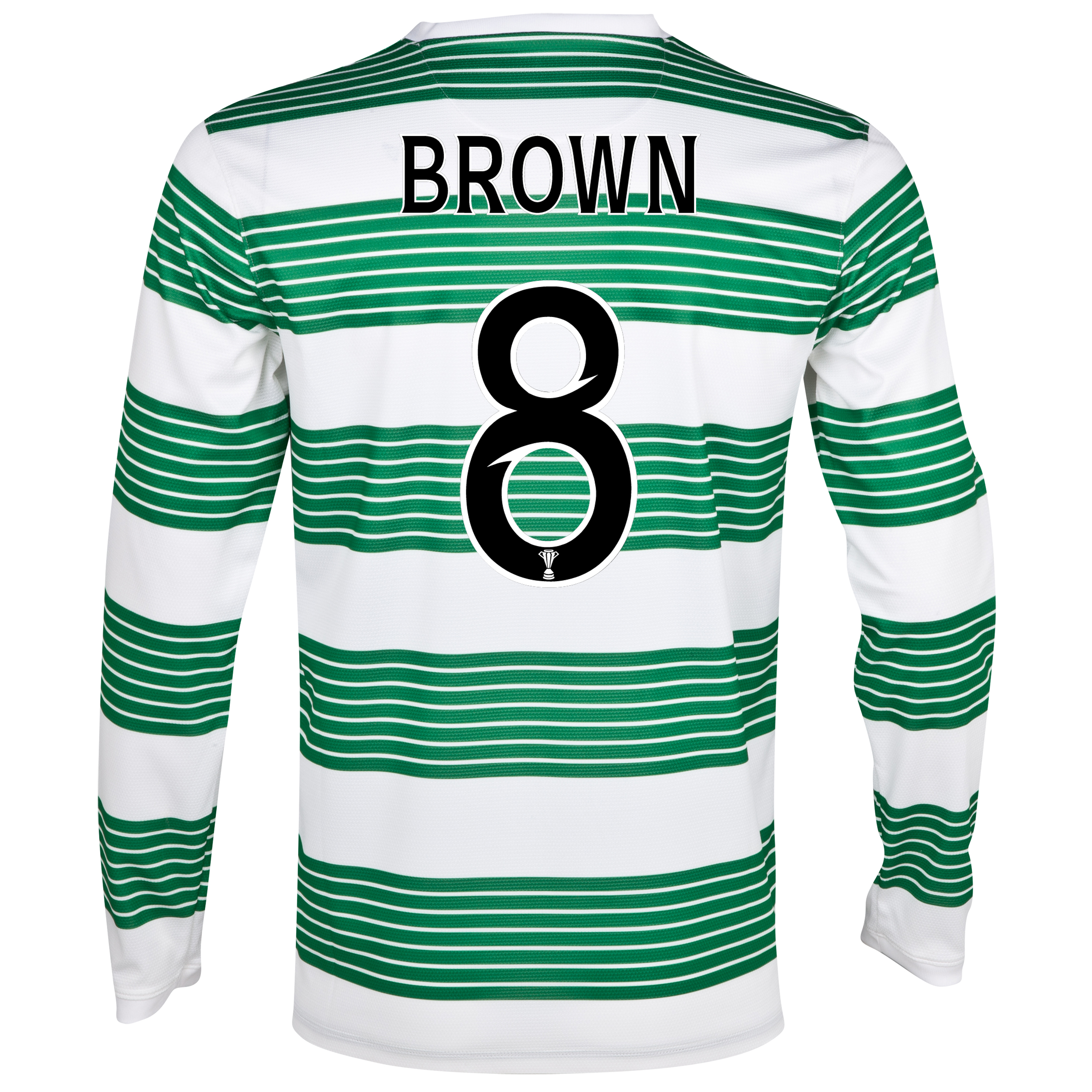 Celtic Home Shirt 2013/14 - L/S- Unsponsored with Brown 8 printing