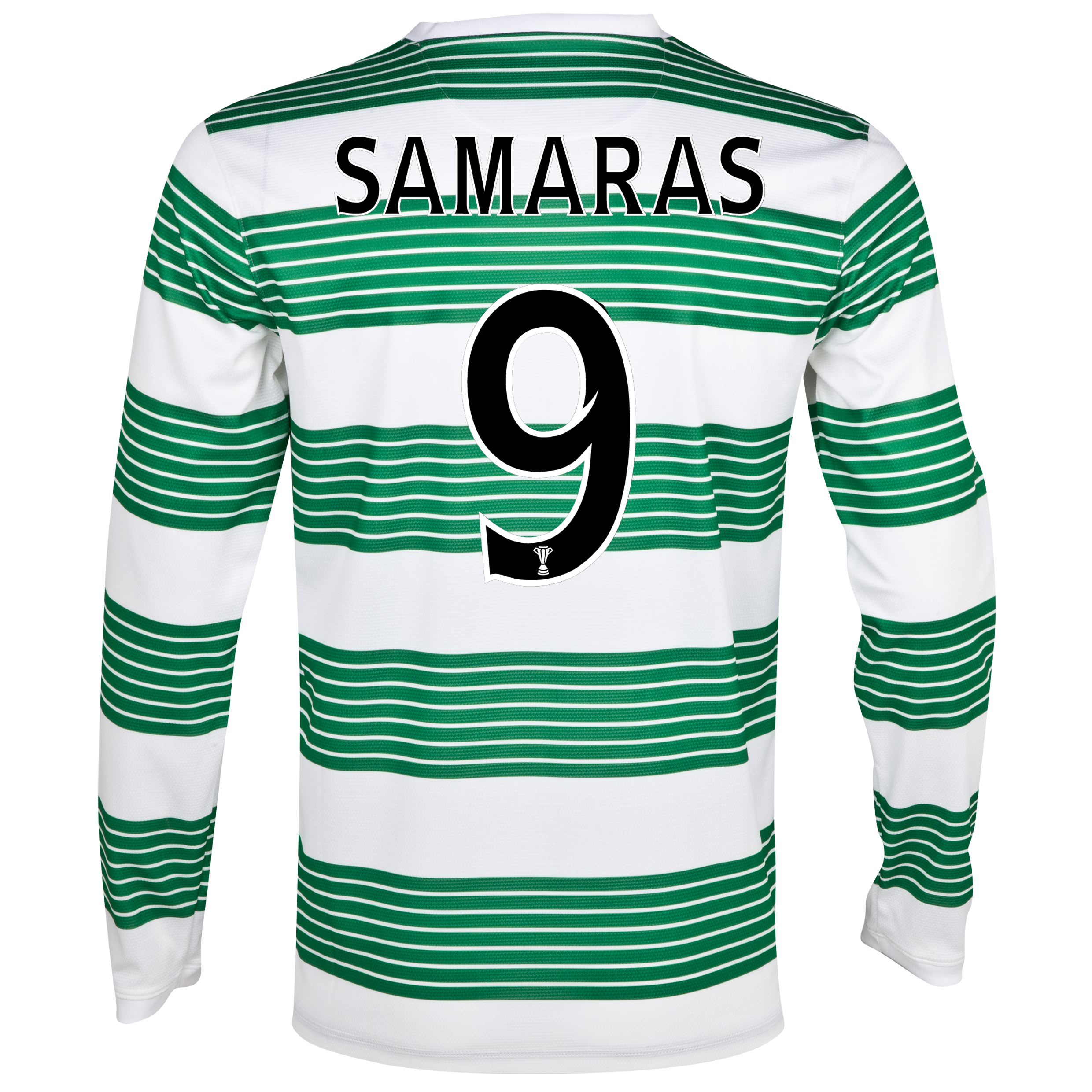 Celtic Home Shirt 2013/14 - L/S- Unsponsored with Samaras 9 printing