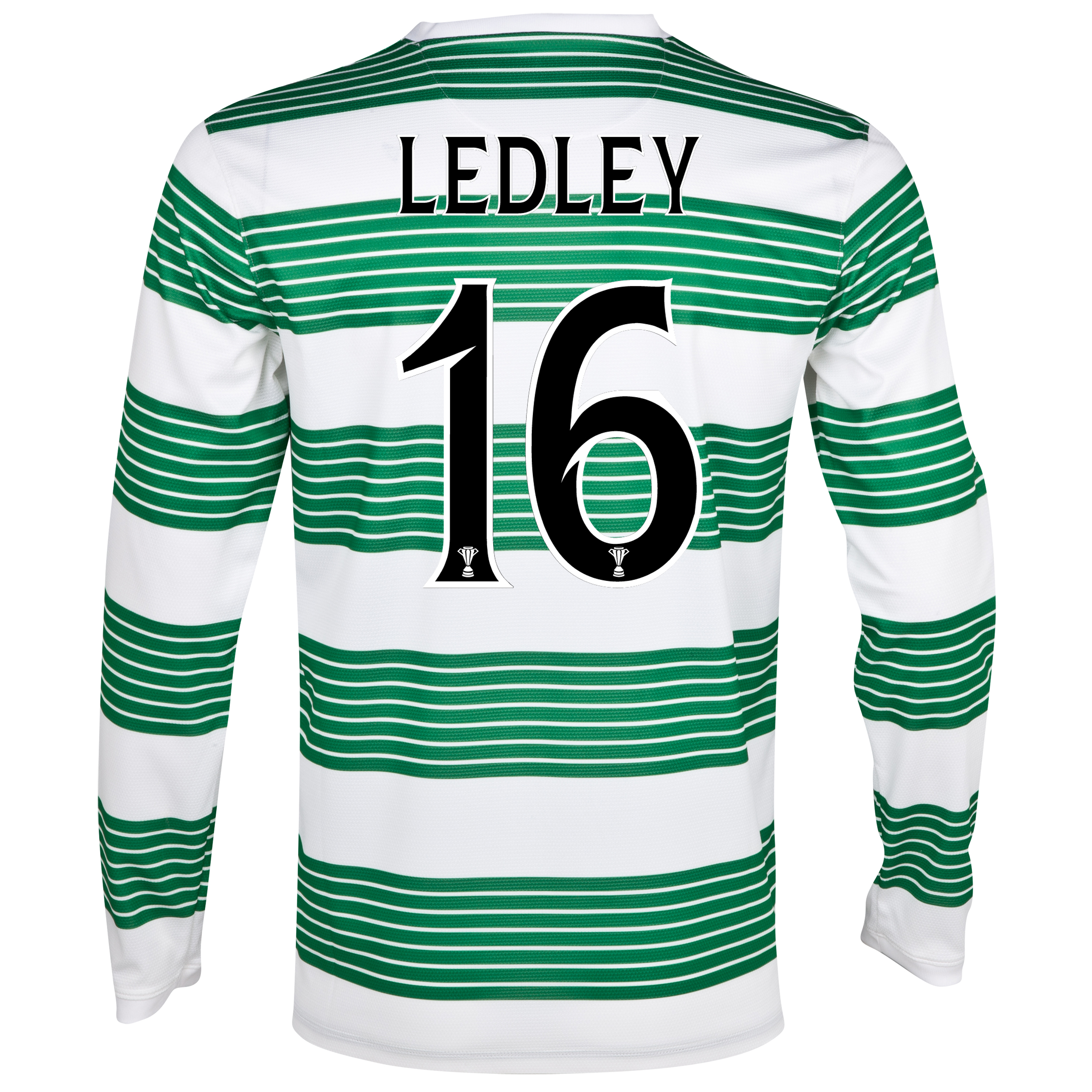 Celtic Home Shirt 2013/14 - L/S- Unsponsored with Ledley 16 printing