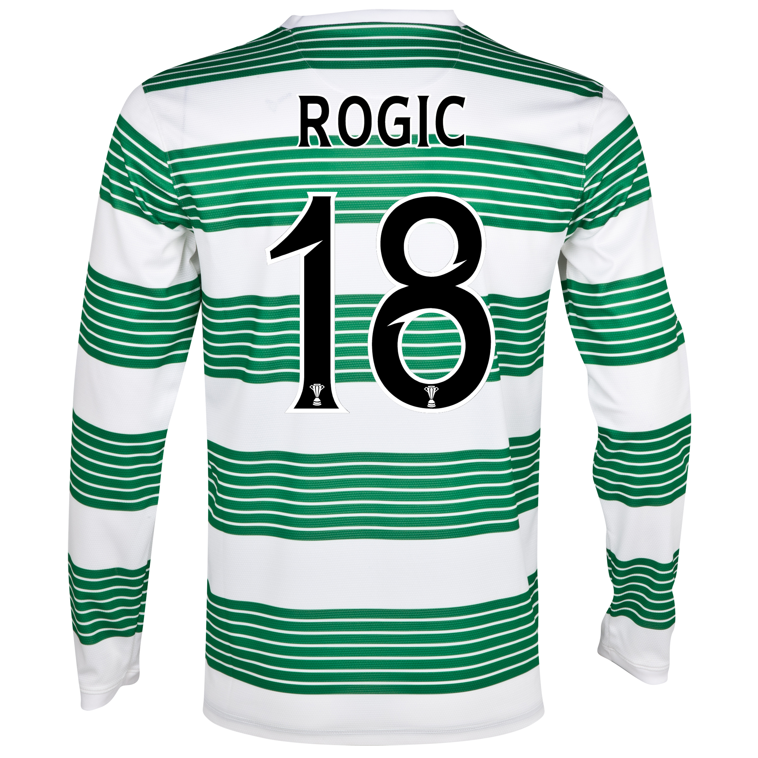Celtic Home Shirt 2013/14 - L/S- Unsponsored with Rogic 18 printing