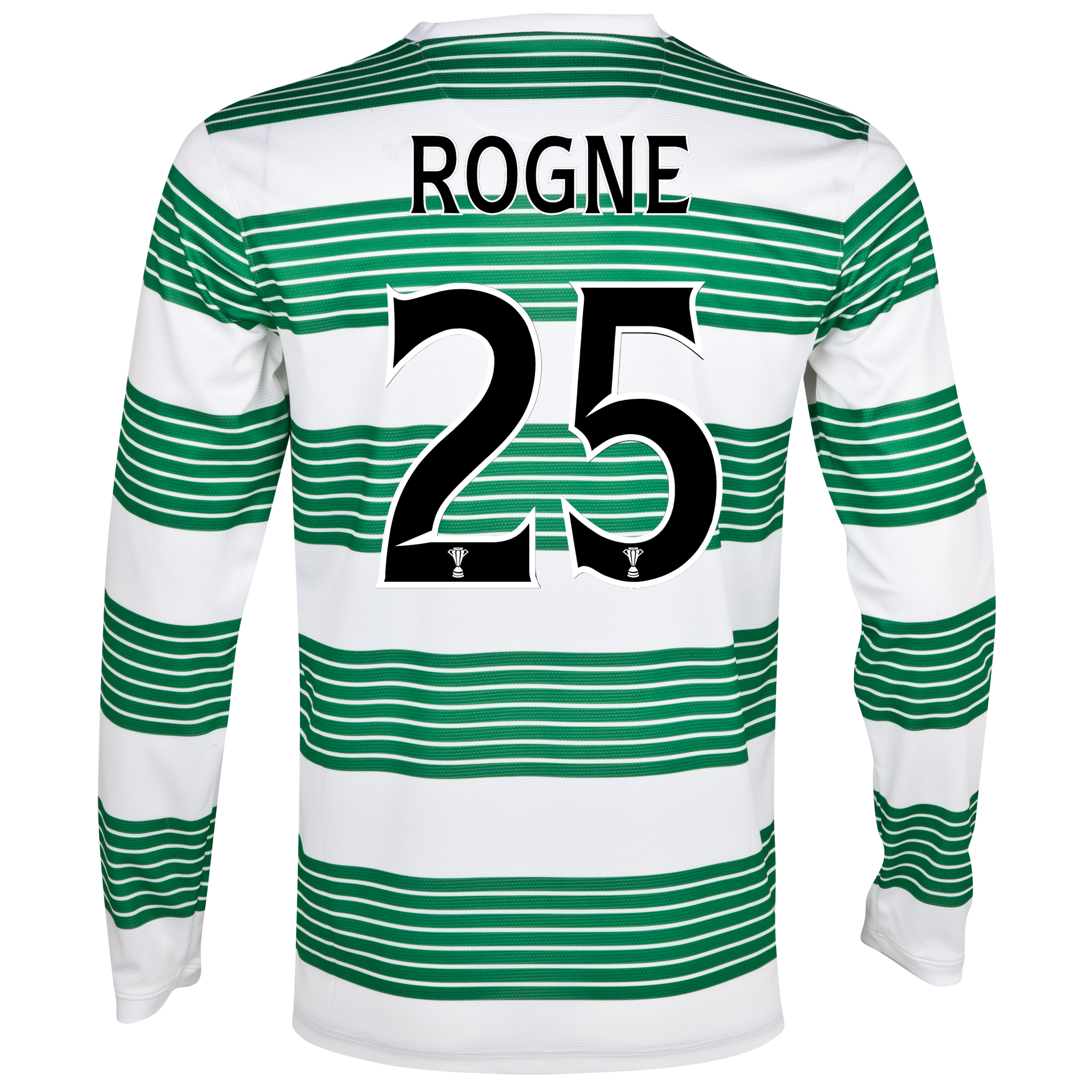 Celtic Home Shirt 2013/14 - L/S- Unsponsored with Rogne 25 printing