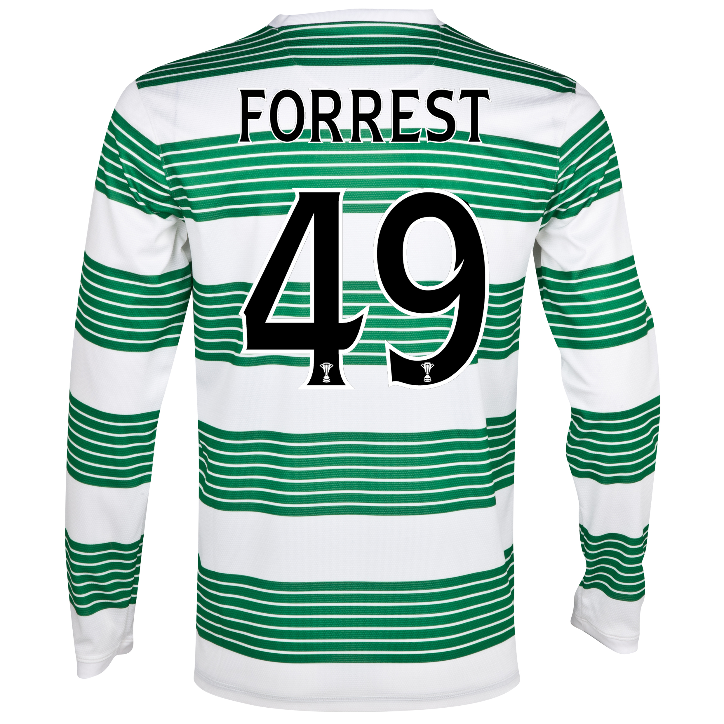 Celtic Home Shirt 2013/14 - L/S- Unsponsored with Forrest 49 printing