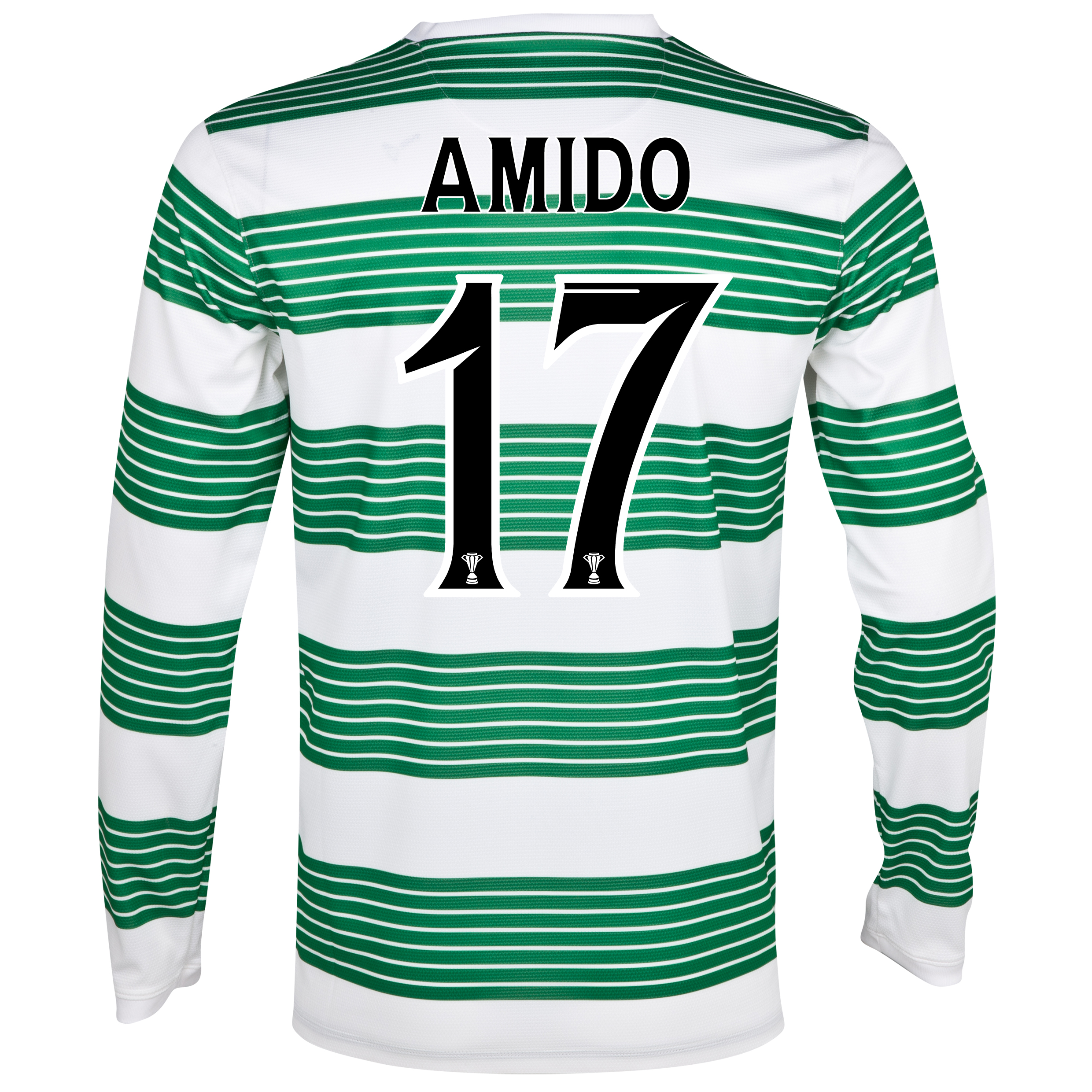 Celtic Home Shirt 2013/14 - L/S- Unsponsored with Amido 17 printing