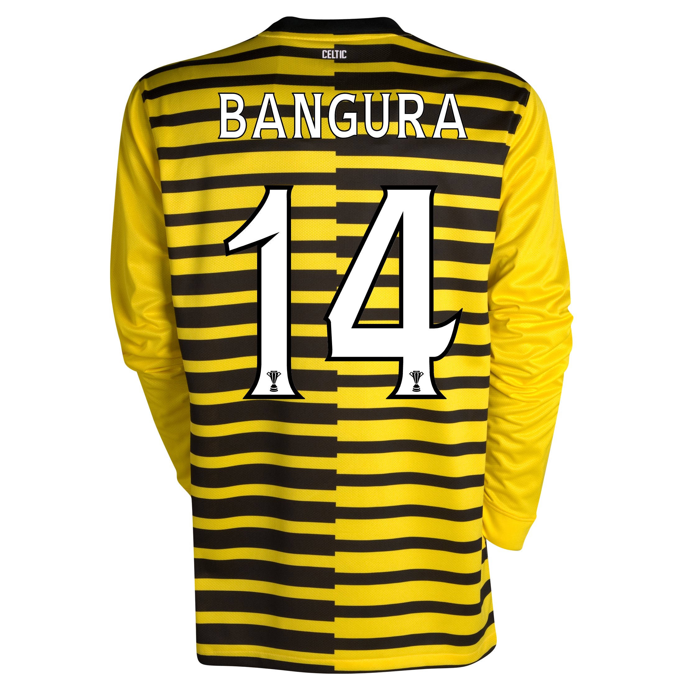 Celtic International Away Shirt 2011~12 Long Sleeved with Bangura 14 printing