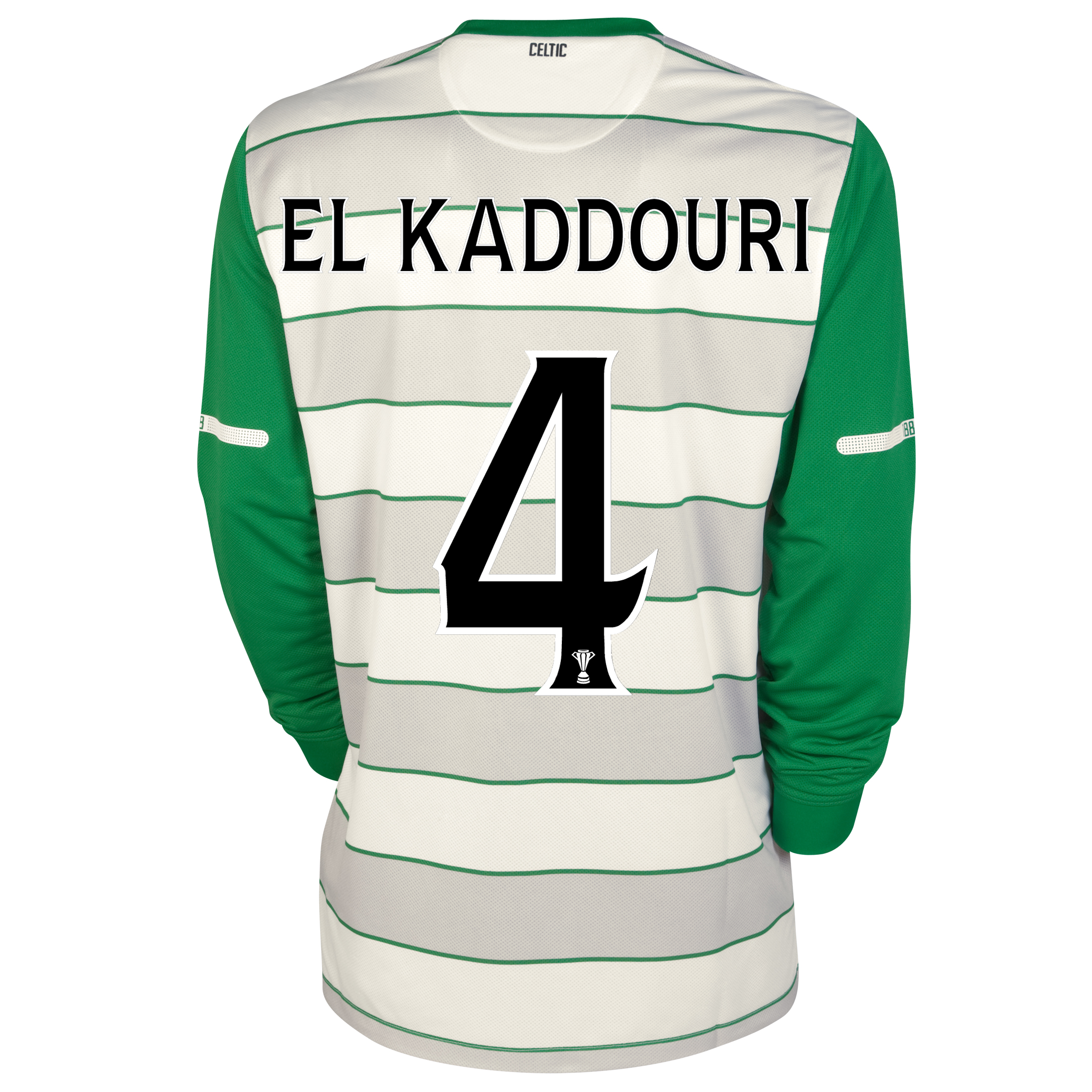 Celtic Away Shirt 2011-12 - No Sponsor - Long Sleeved with El Kaddouri 4 printing
