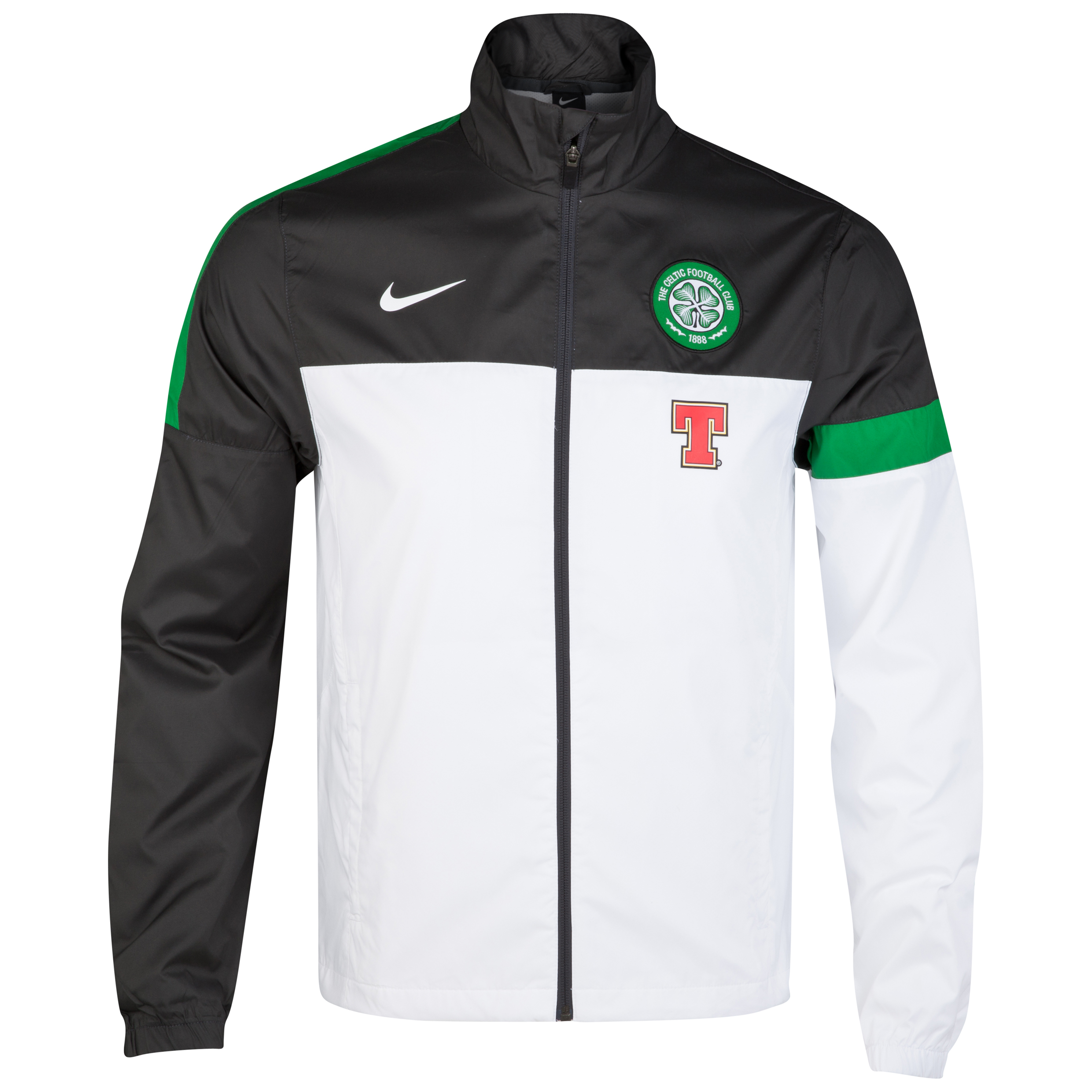 Celtic Woven Sideline Jacket - White/Anthracite/Victory Green/White