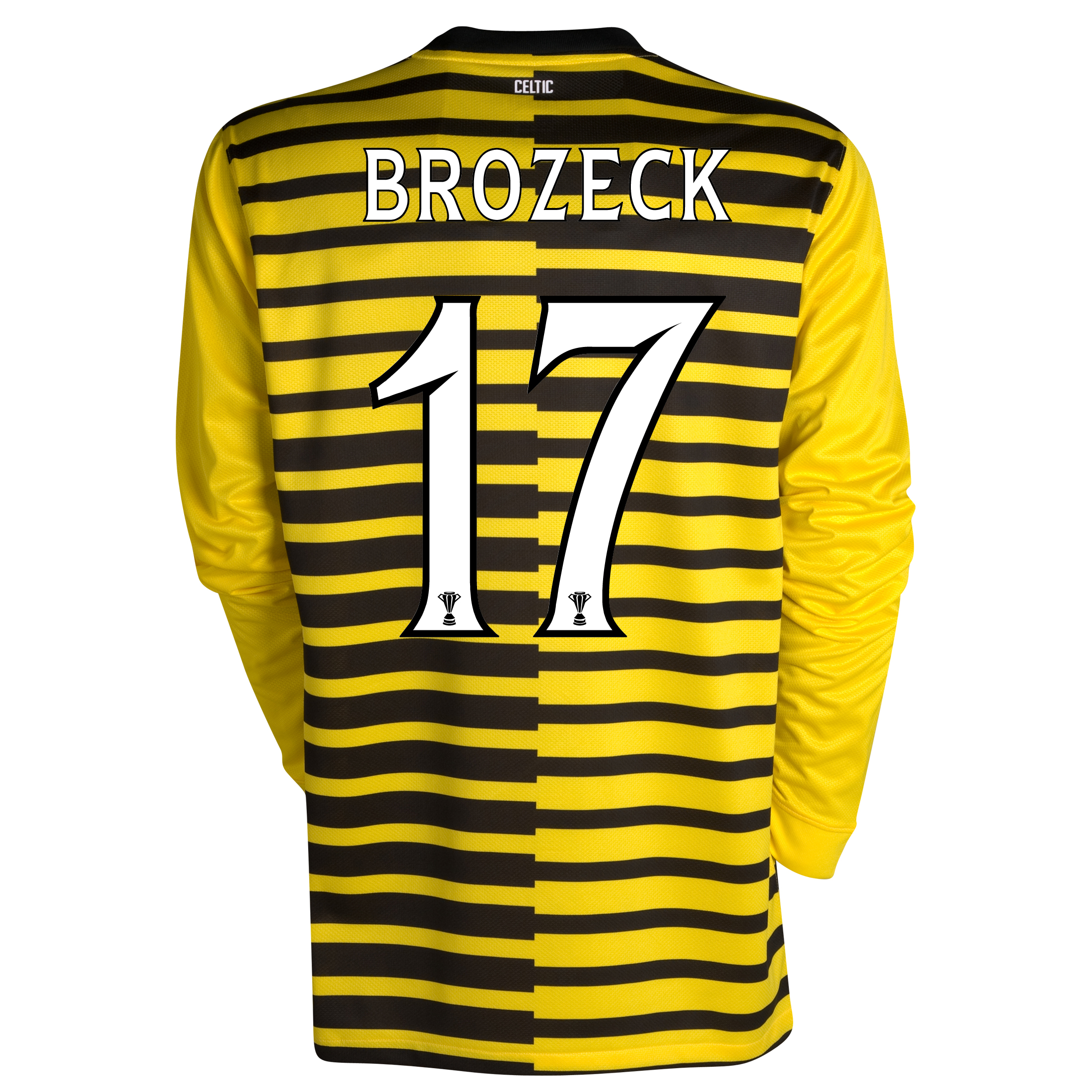 <br>Celtic International Away Shirt 2011/12 Long Sleeved with Brozek 17 printing