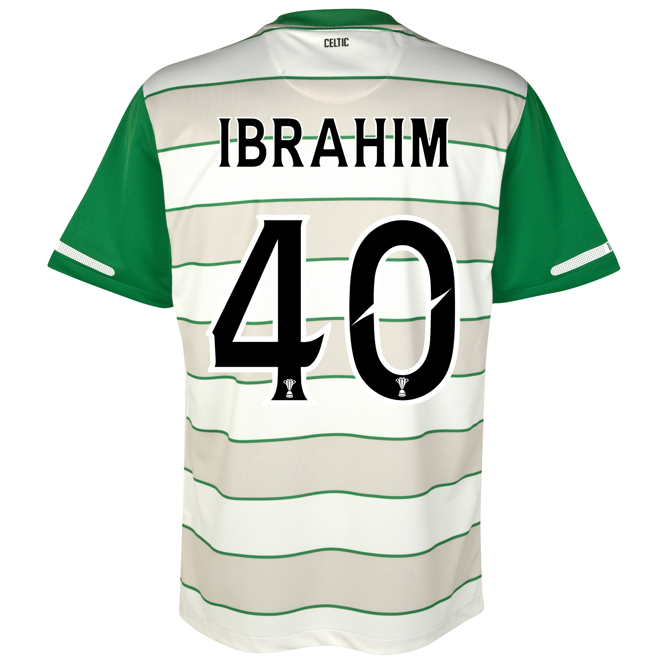 <br>Celtic Away Shirt 2011/12 with Ibrahim 40 printing