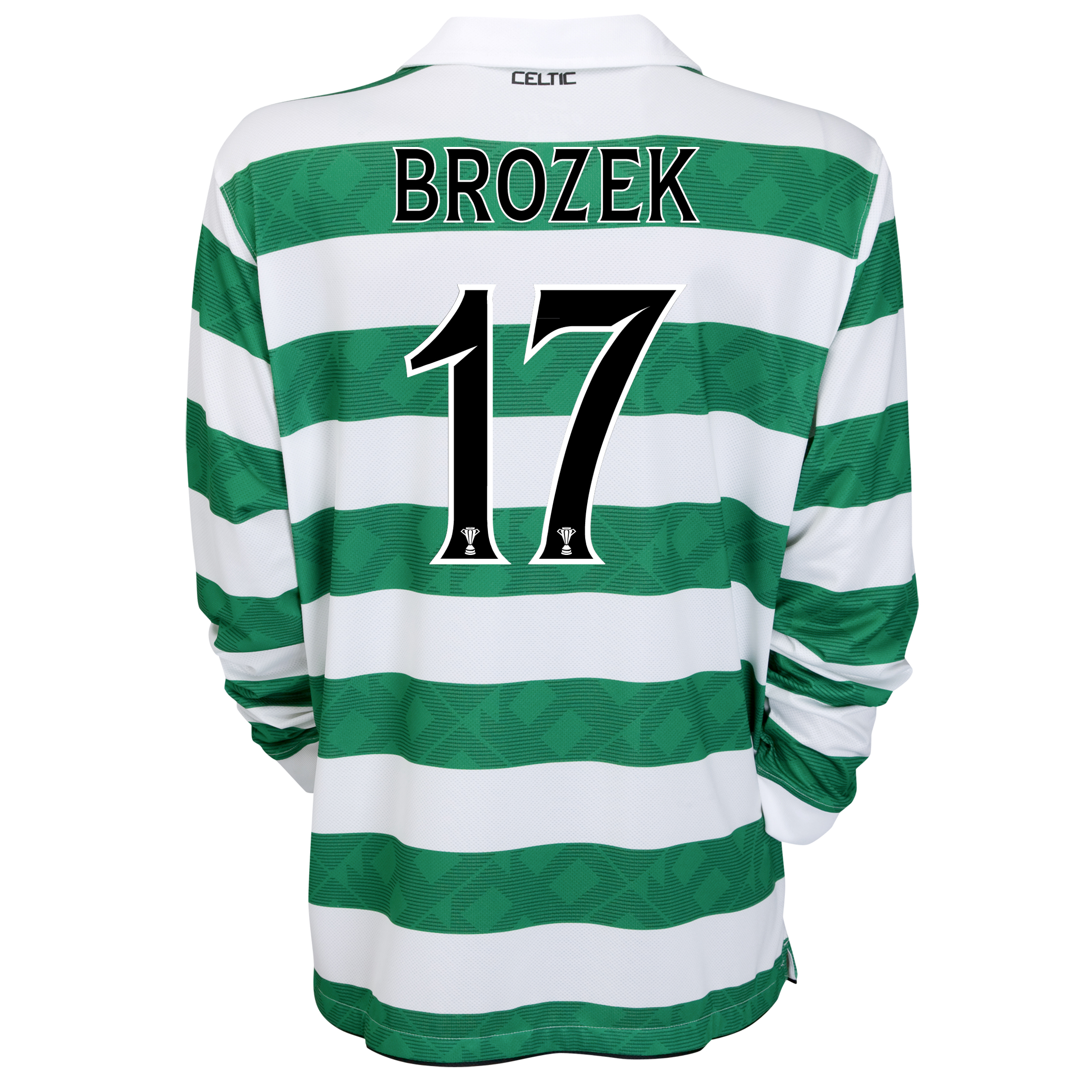 Celtic Home Shirt 2010~12 Long Sleeved Kids with Brozek 17 printing