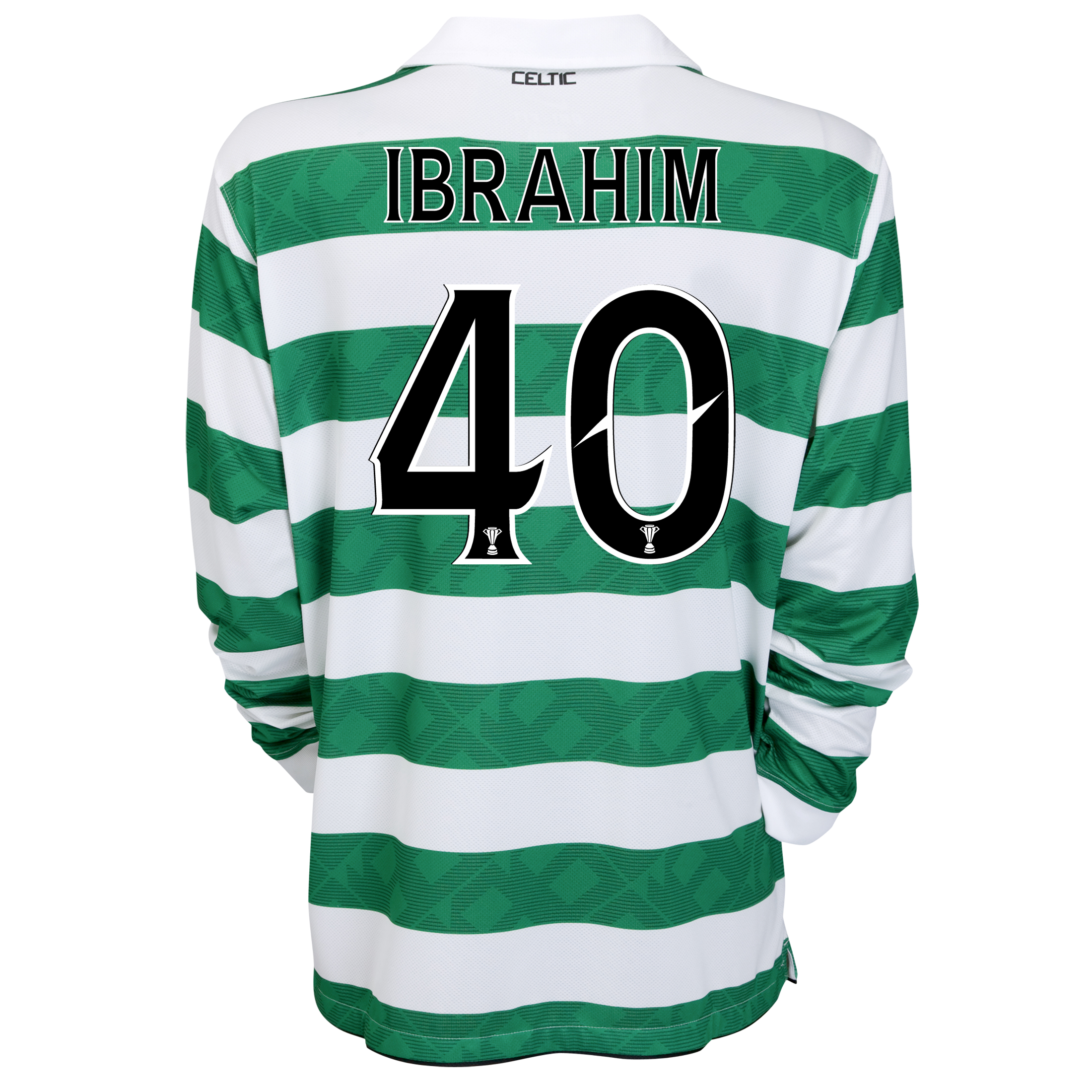 <br>Celtic Home Shirt 2010/12 Long Sleeved Kids with Ibrahim 40 printing