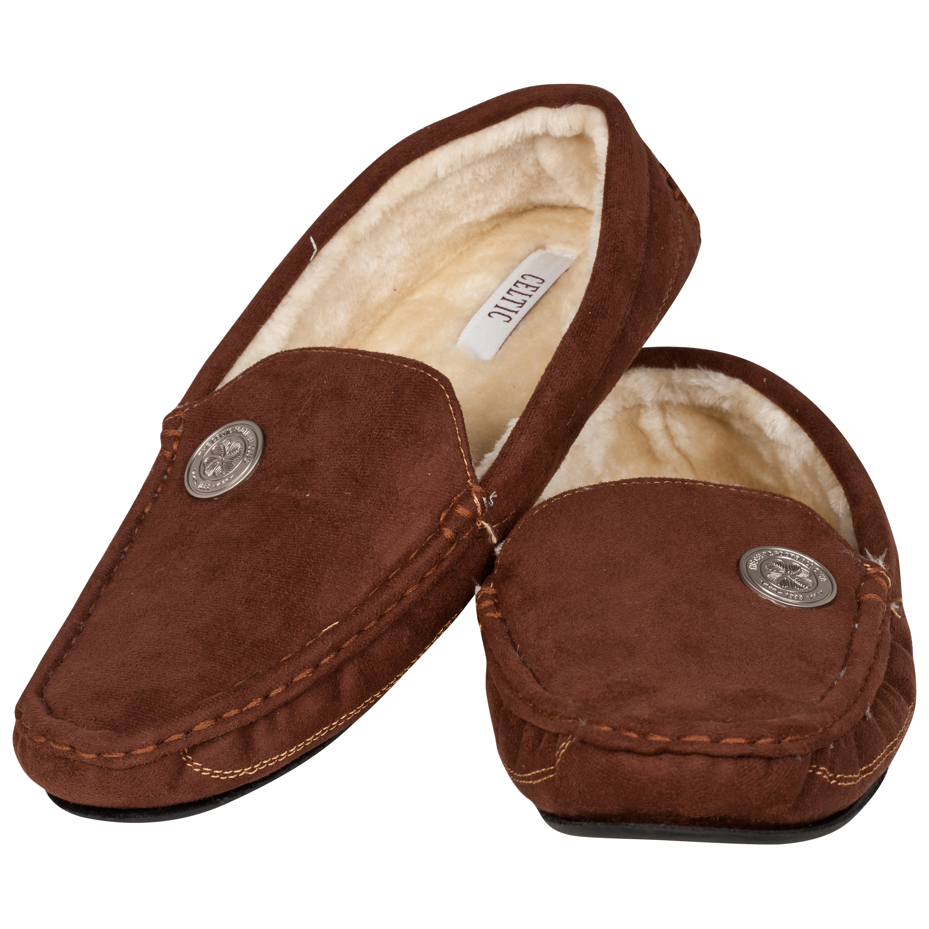 Celtic Moccasin Slipper - Brown - Mens