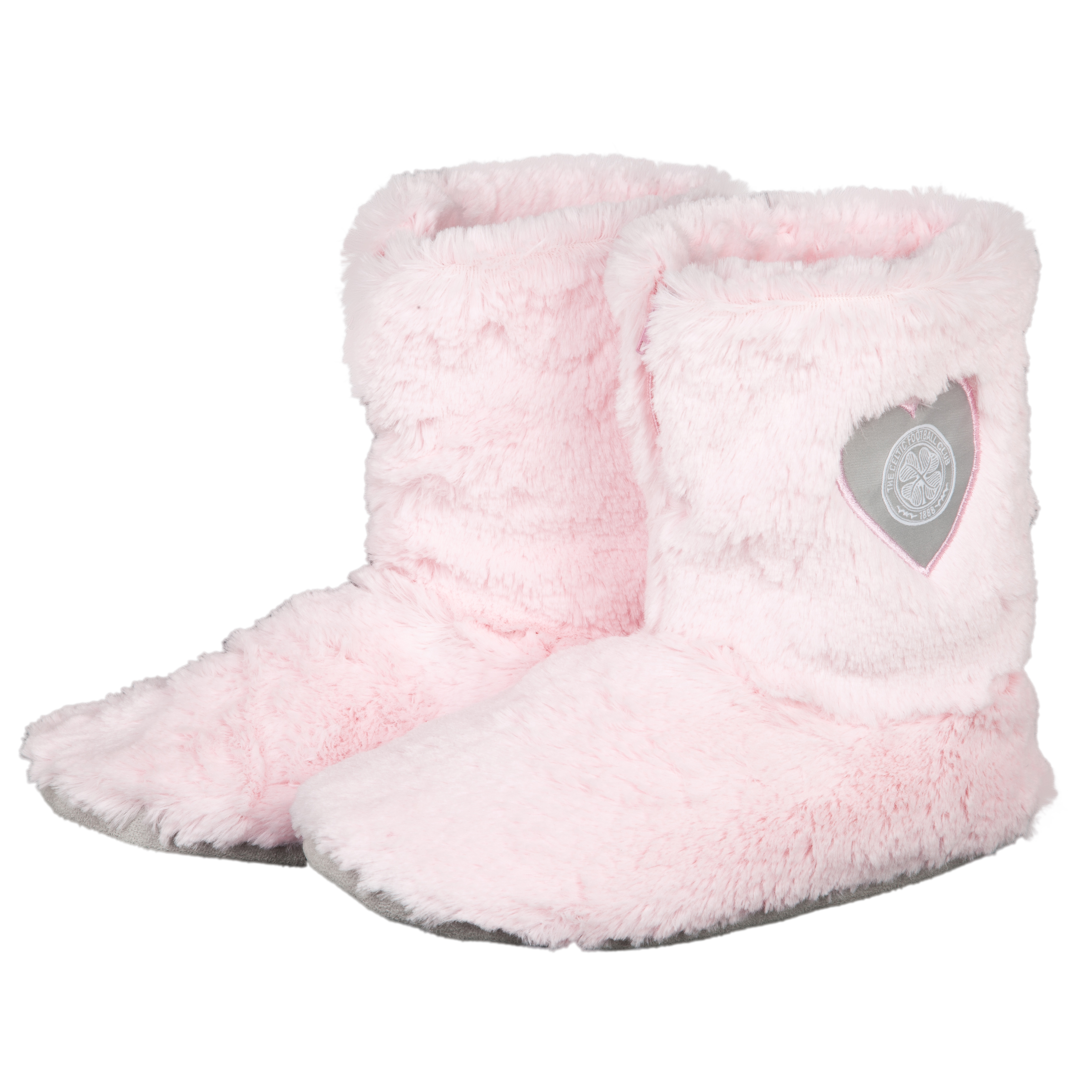 Celtic Fur Boot Slipper - Pink - Womens