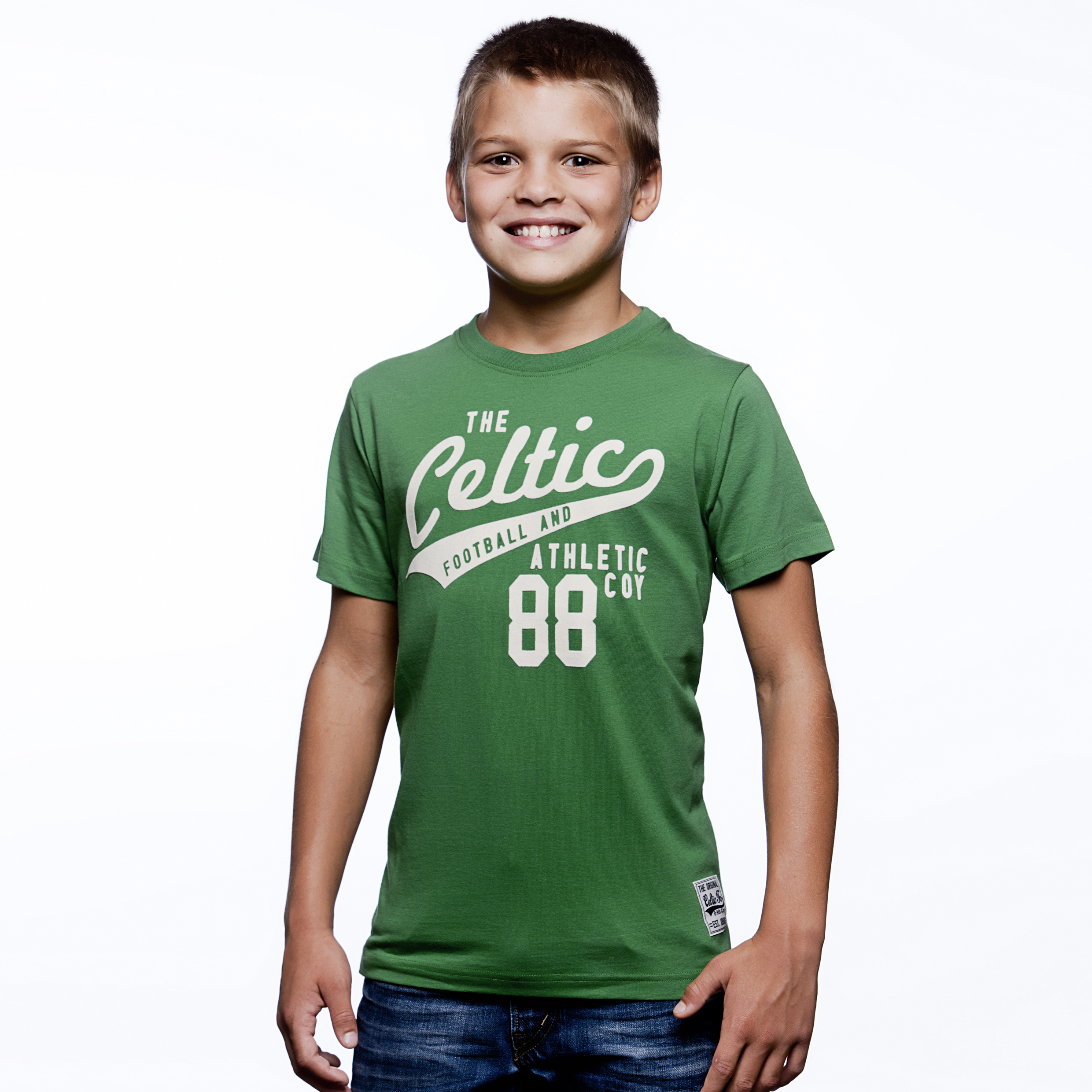 Celtic Flock Logo T-Shirt - Grass Green - Boys